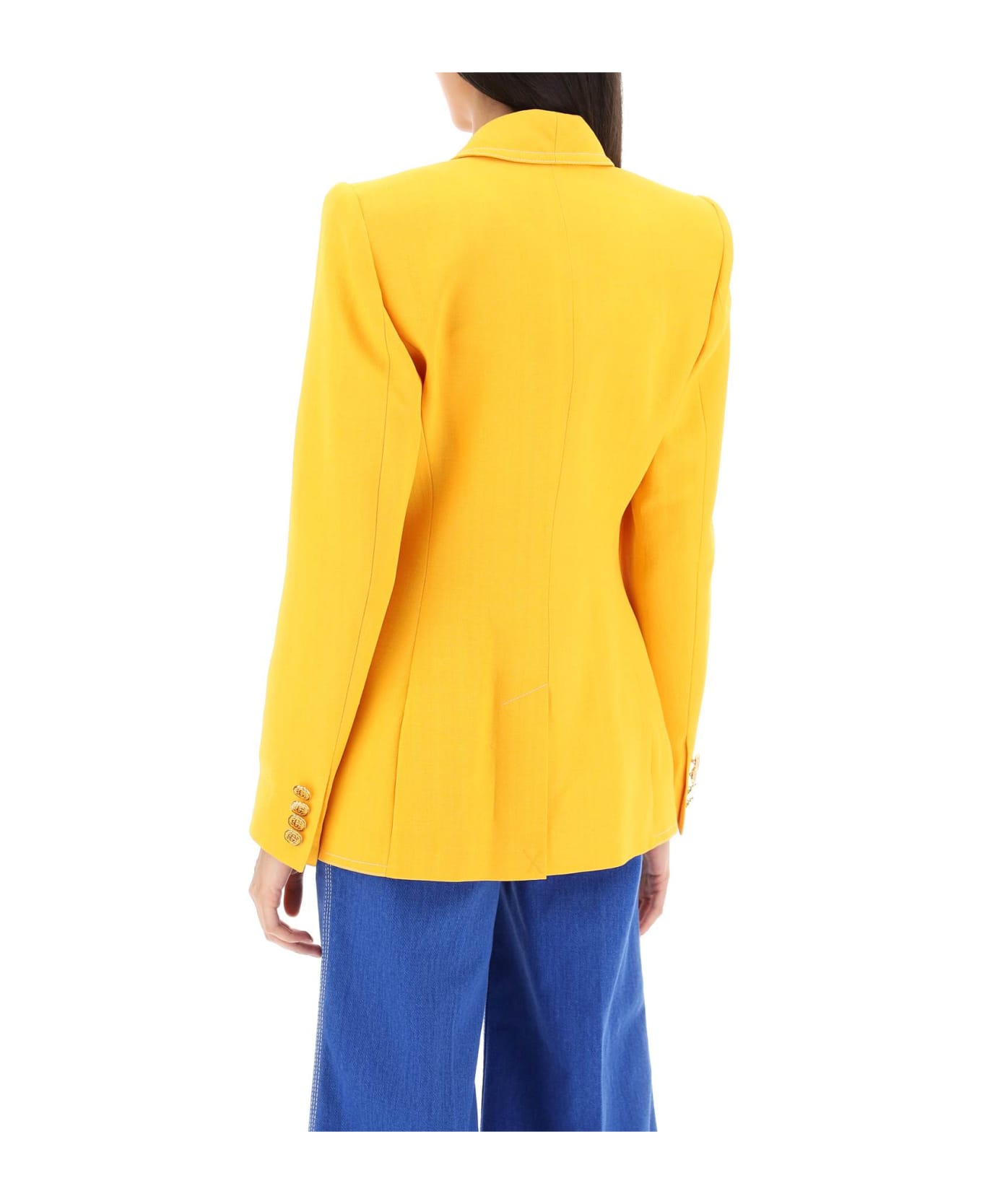 Casablanca Silk Blend Single-breasted Blazer - CITRUS (Yellow) ブレザー