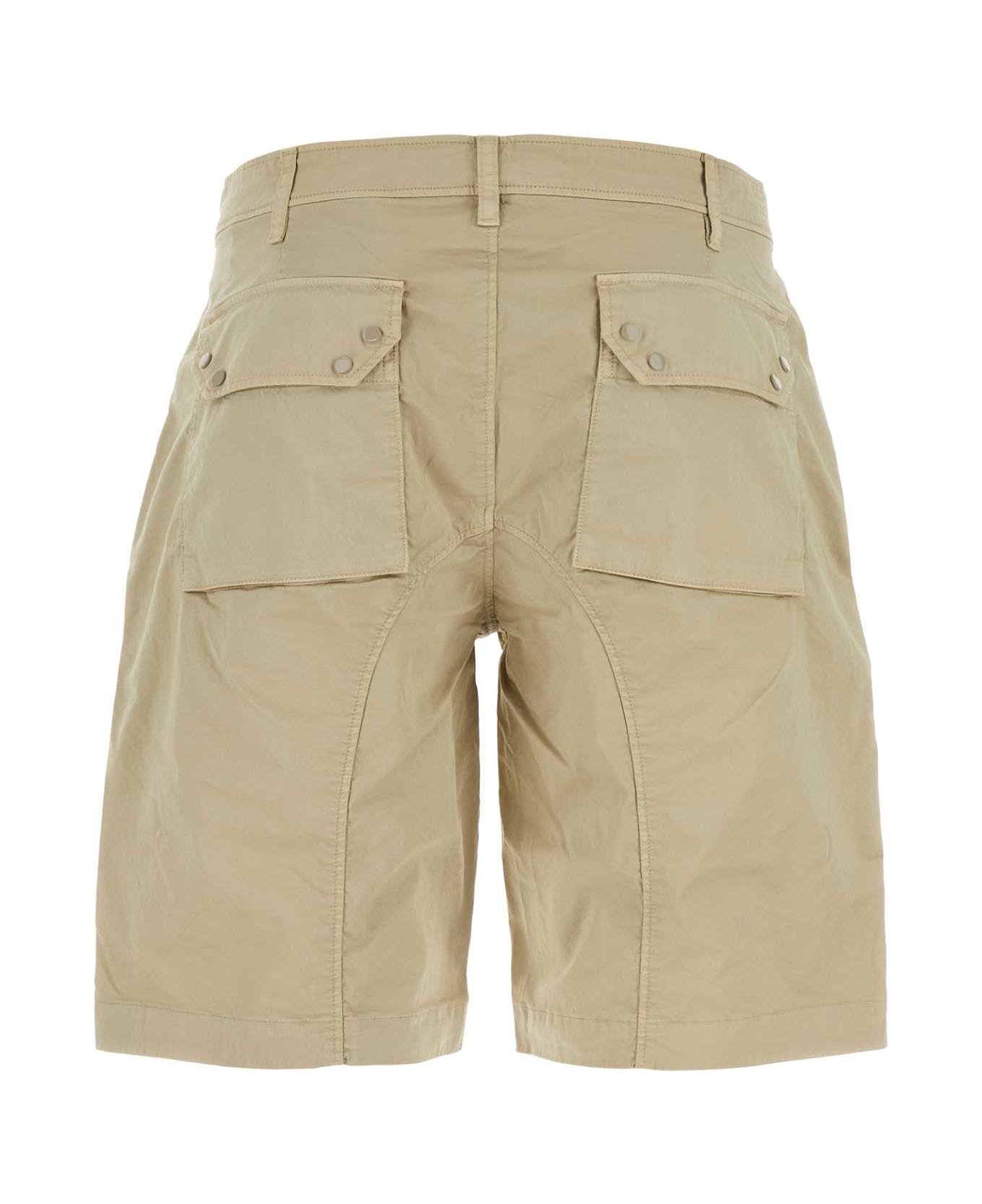 Ten C Beige Cotton Stretch Bermuda Shorts - BIANCOGARZA ショートパンツ