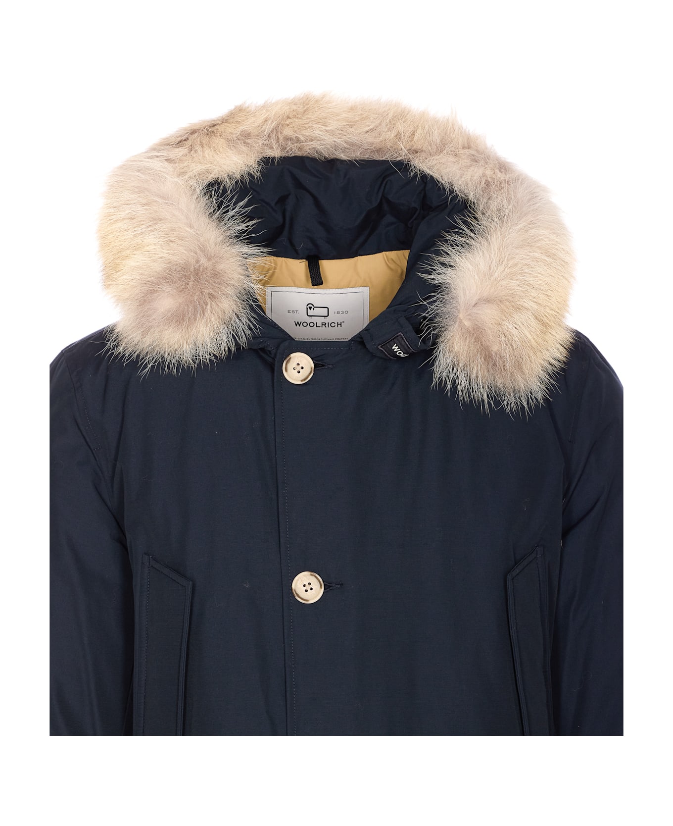 Woolrich Artic Detachable Fur Parka - Blue