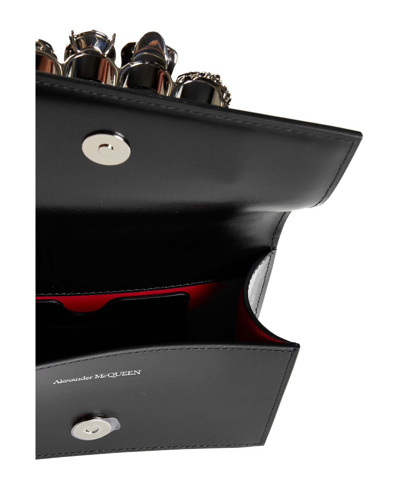 Alexander McQueen Mini Biker Jeweled Shoulder Bag - Black ショルダーバッグ