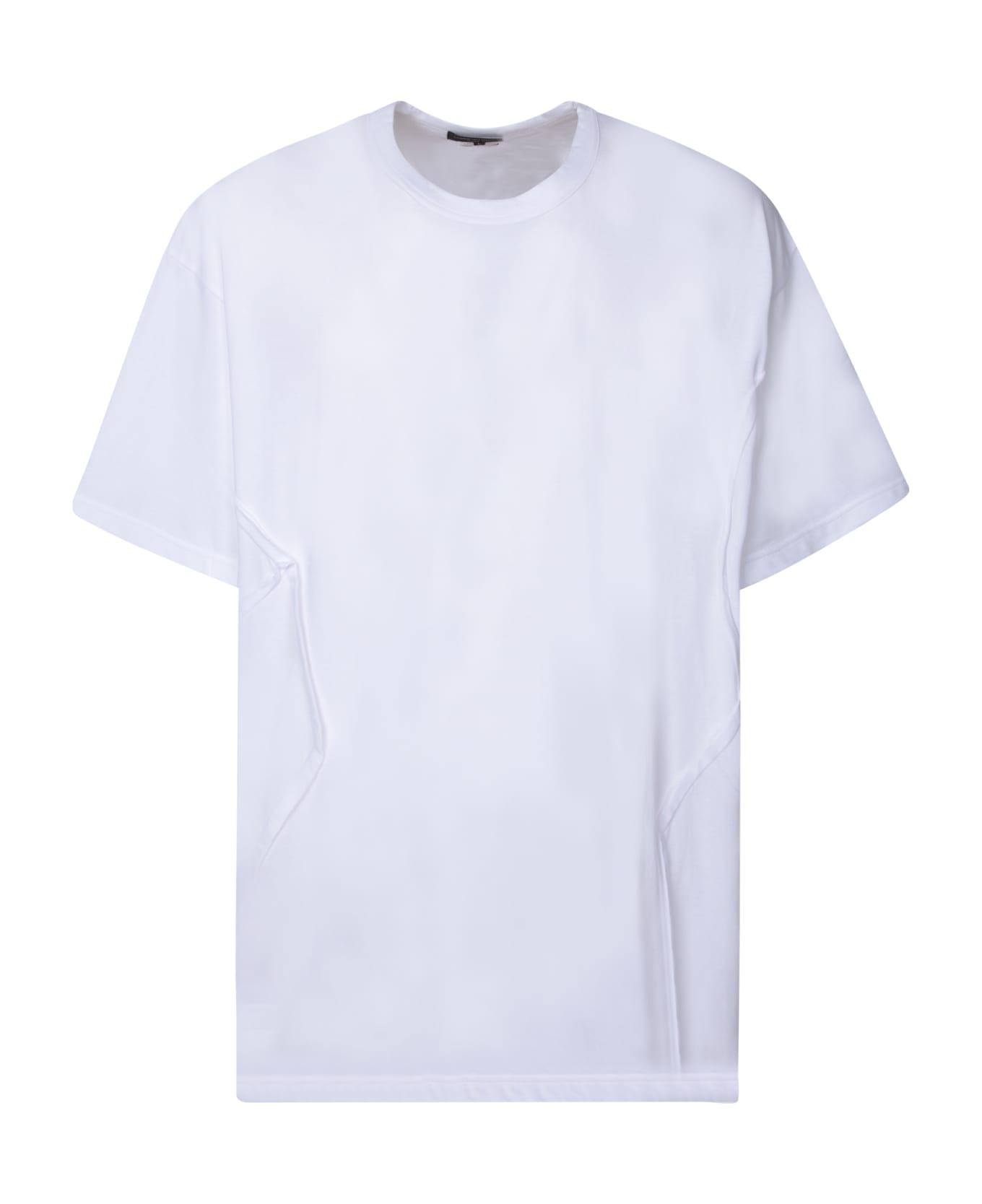Comme Des Garçons Homme Plus Asymmetrical Lines White T-shirt - White