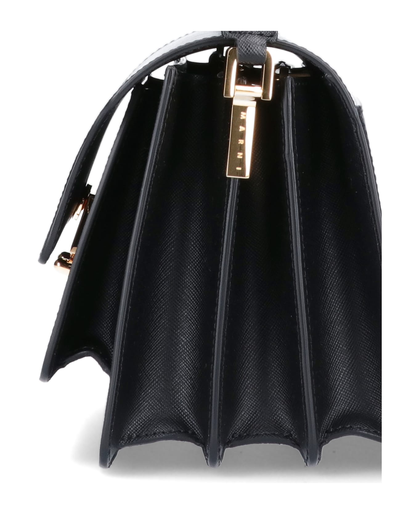 Marni Medium Shoulder Bag 'trunk' - Black  