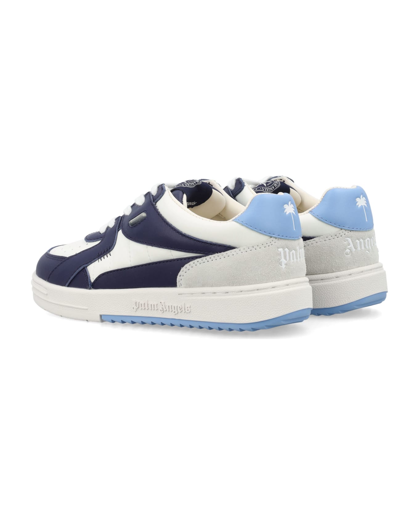 Palm Angels University Sneakers - WHITE BLUE