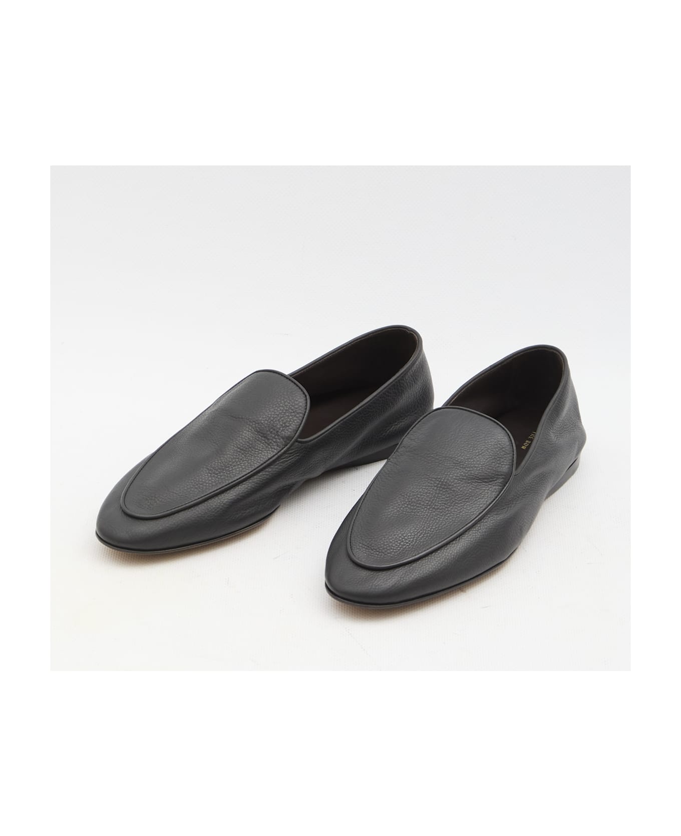 The Row Awar Flat Loafers - BLACK
