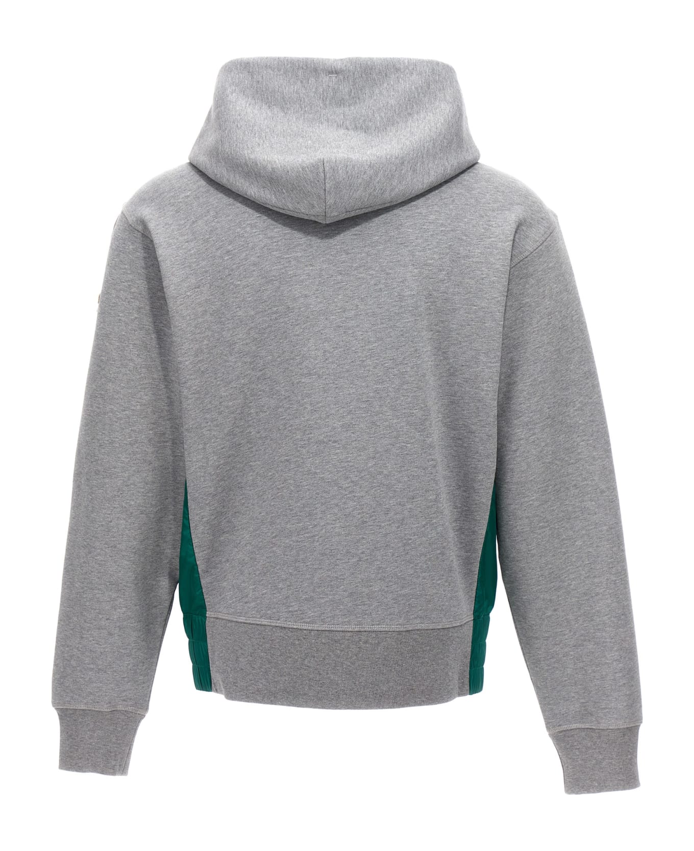 Moncler Grenoble Logo Embroidery Hoodie - Gray