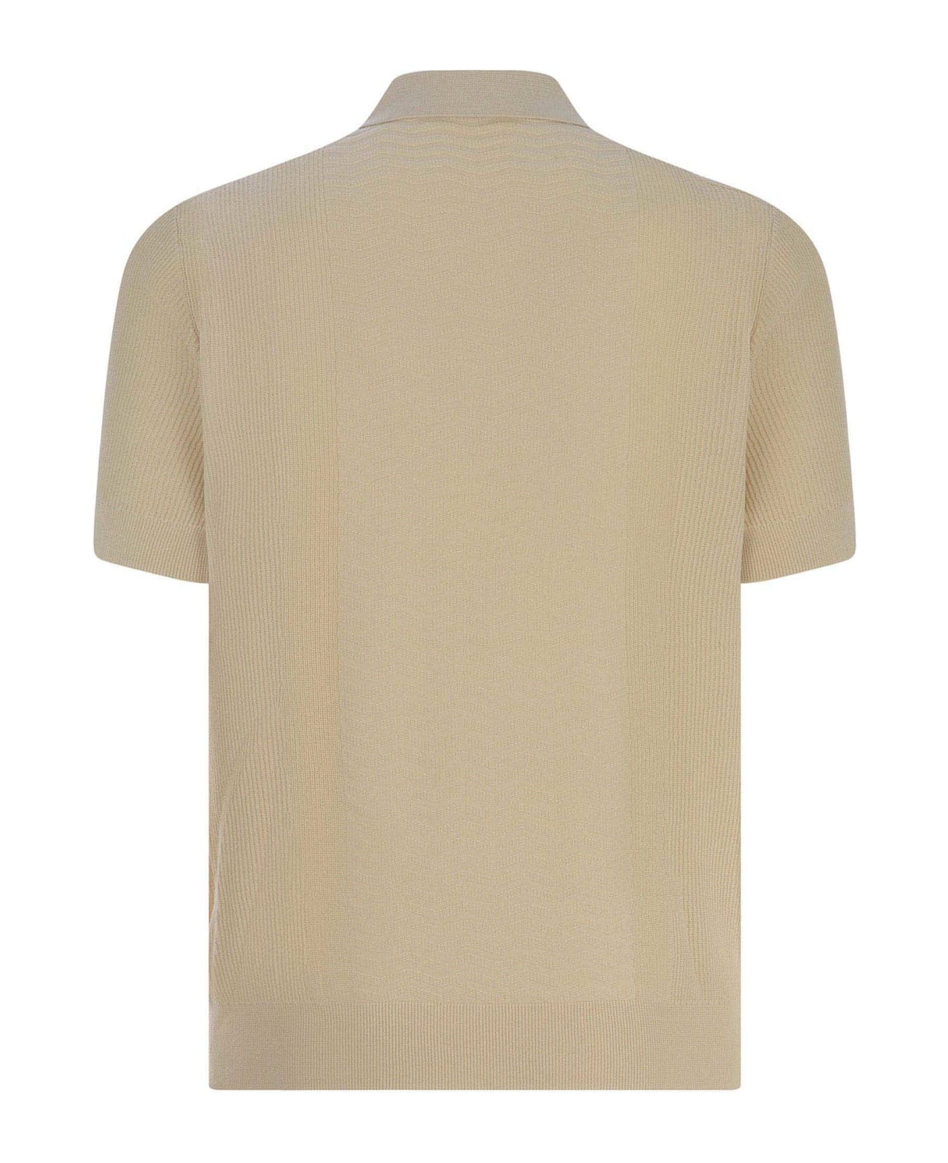 Paolo Pecora Polo Shirt Paolo Pecora Made Of Cotton Thread - Beige chiaro
