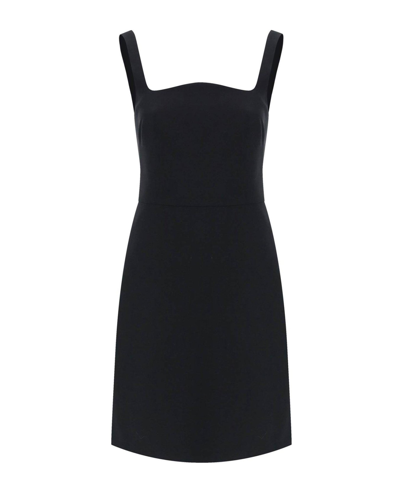 Valentino Open Back Sleeveless Mini Dress - Black