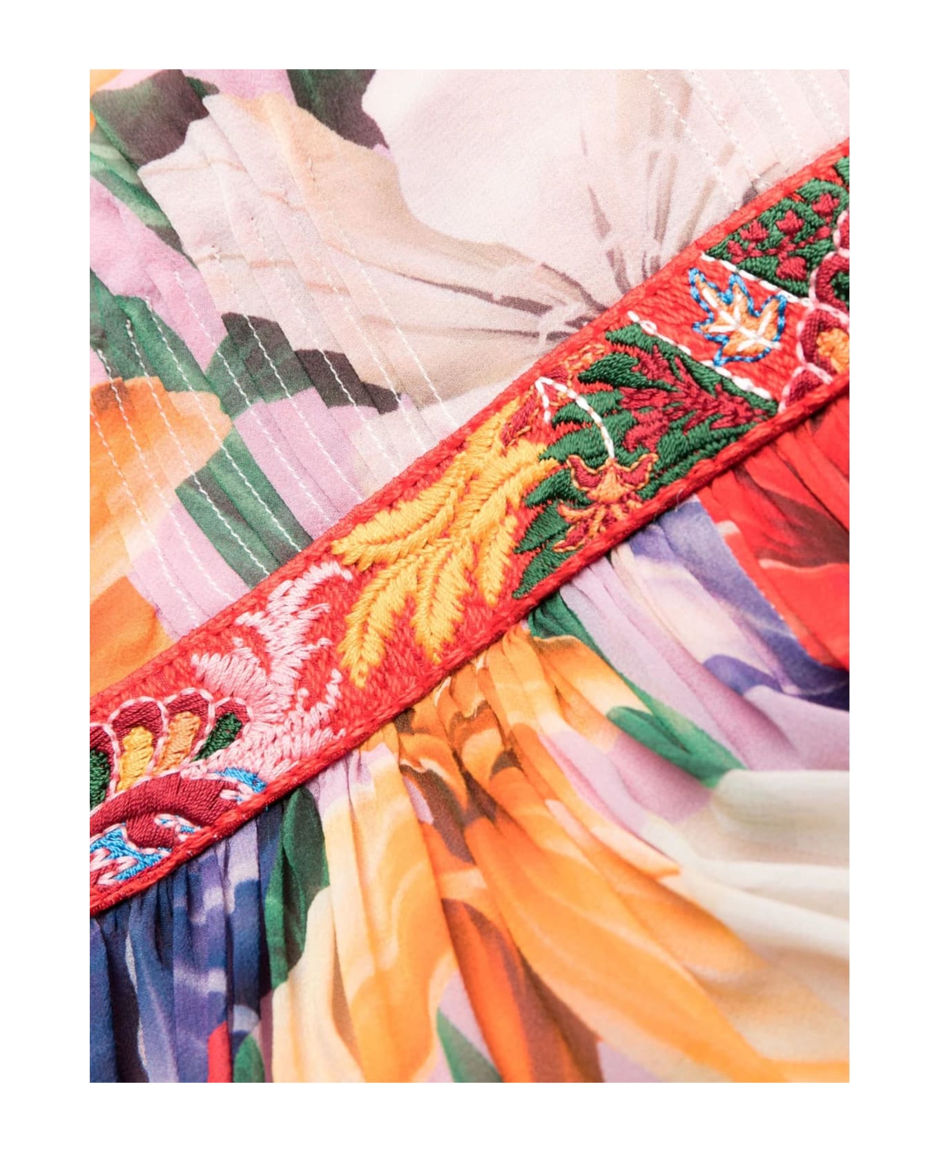 Etro Floral-print Silk Dress - Multicolor