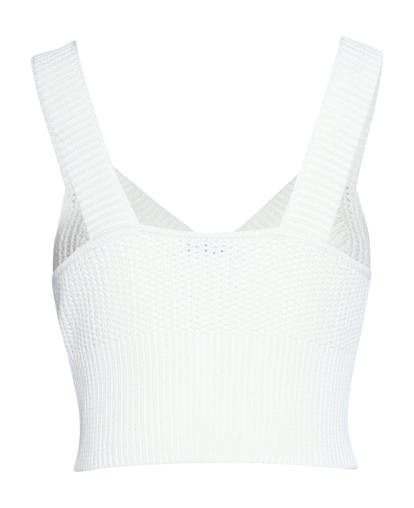 Ballantyne Withe Perforated Top - WHITE