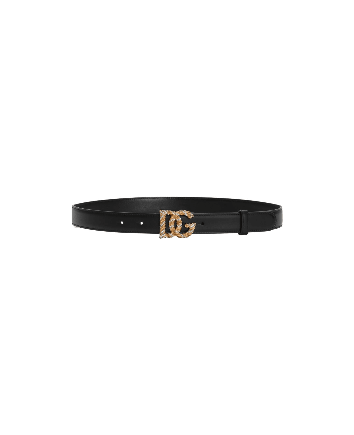 Dolce & Gabbana Leather Belt - Black