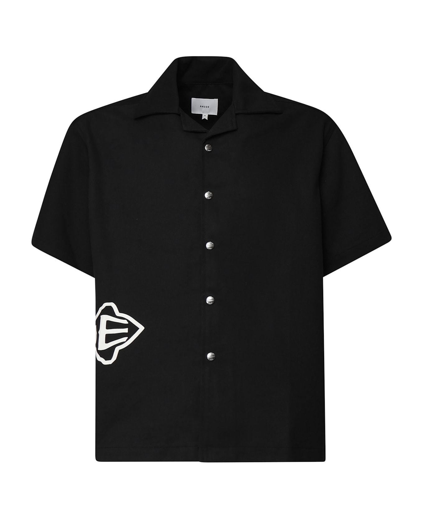 Rhude Cross Logo Shirt - Black