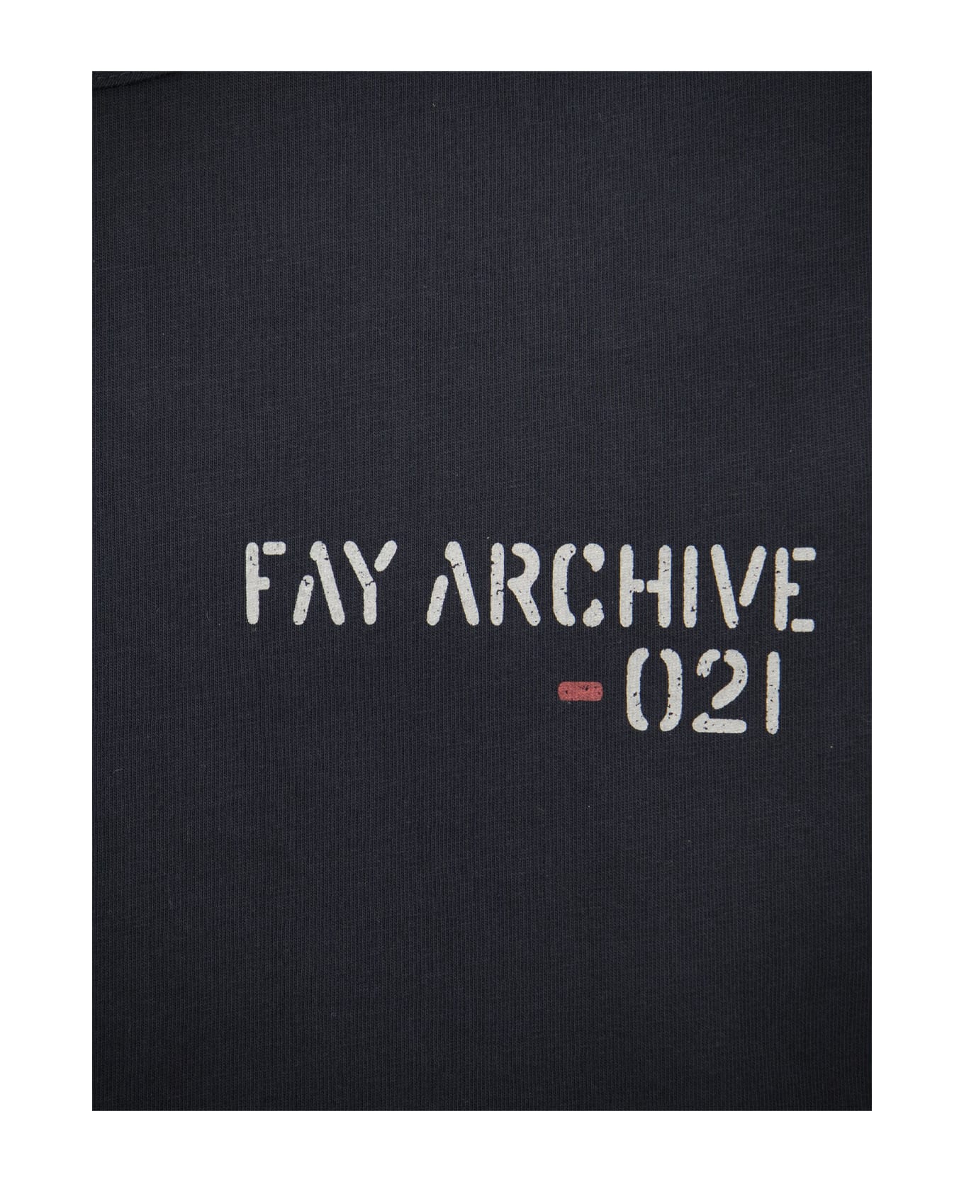 Fay Archive T-shirt - Navy Blue