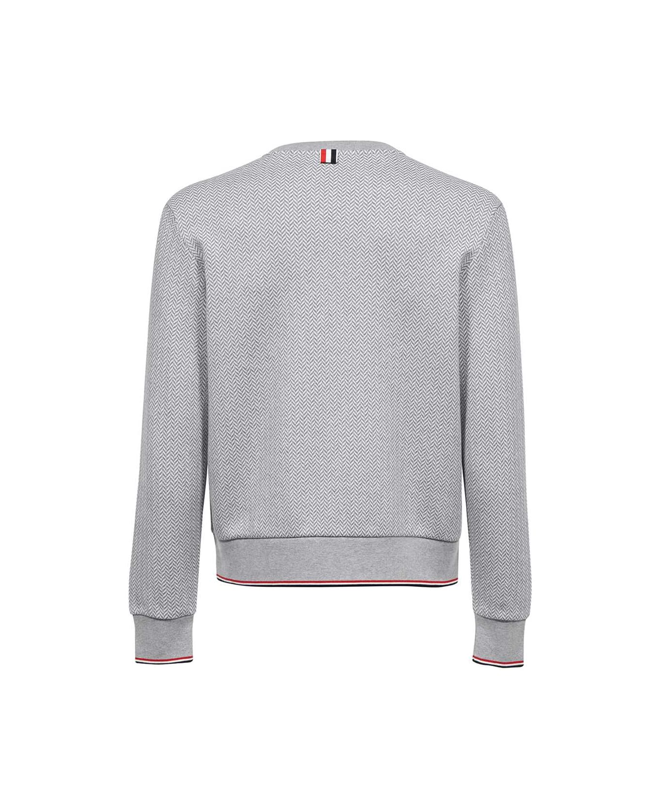 Thom Browne Cotton Crew-neck Sweatshirt - grey