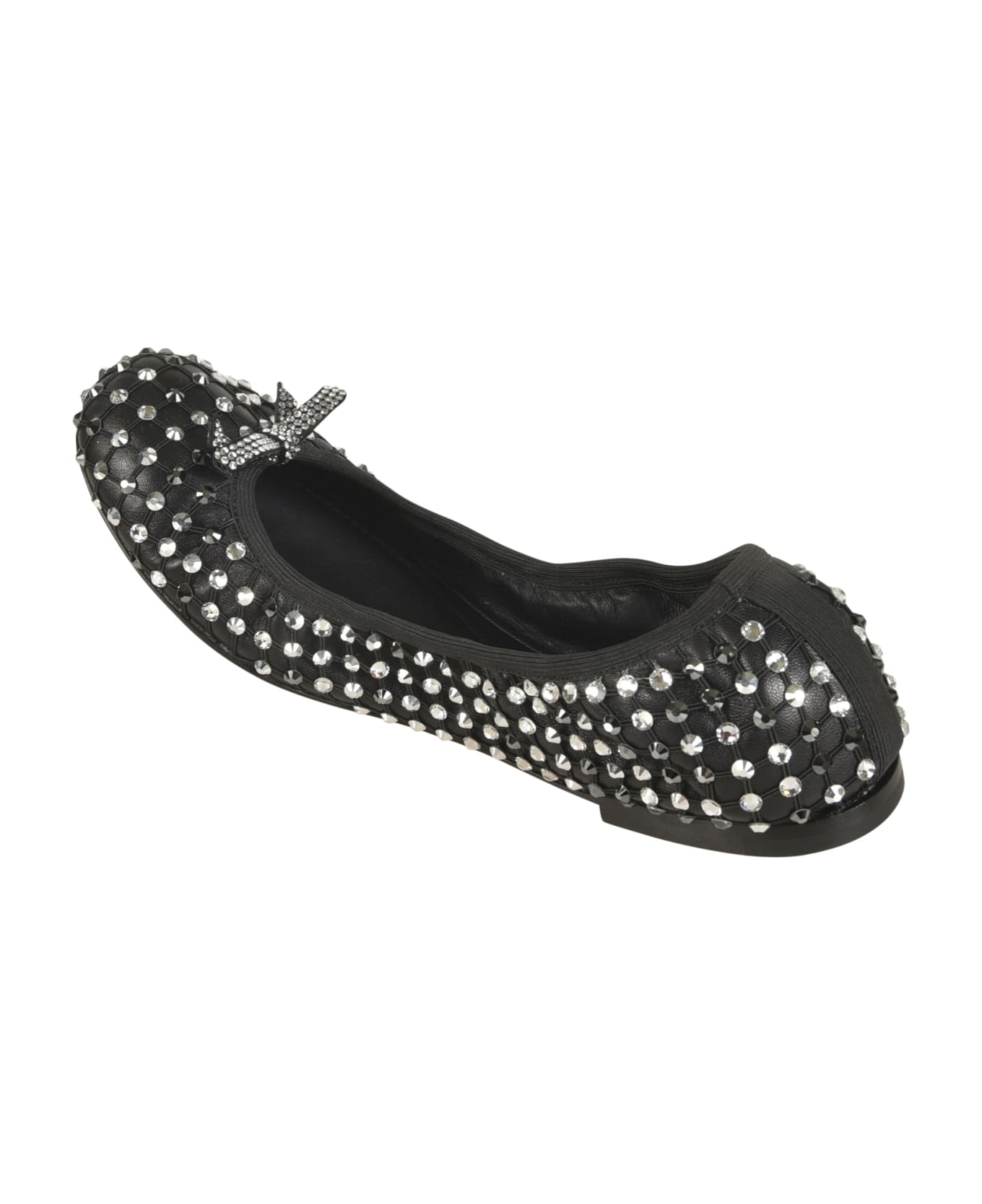 René Caovilla Galaxia Ballerinas - Black