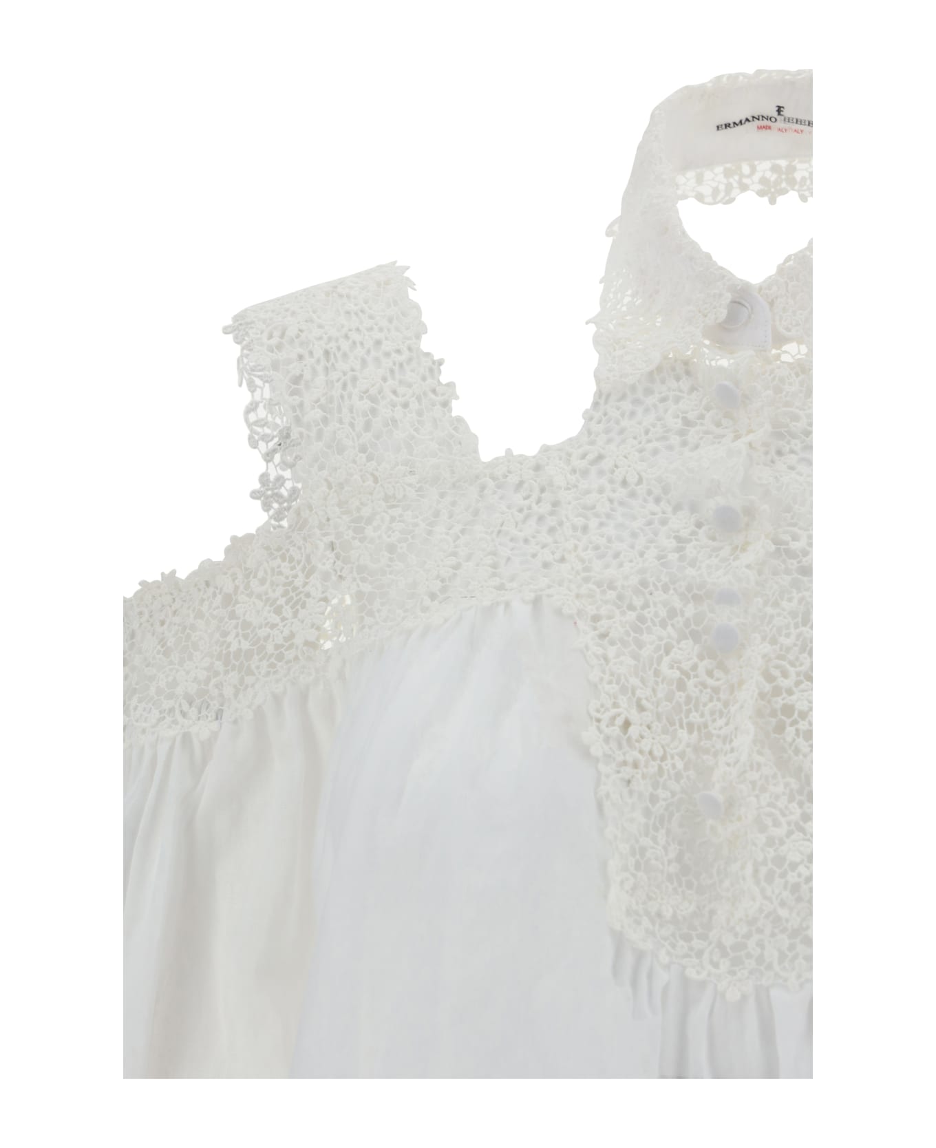Ermanno Scervino Blousa Shirt - Bright White/ottico