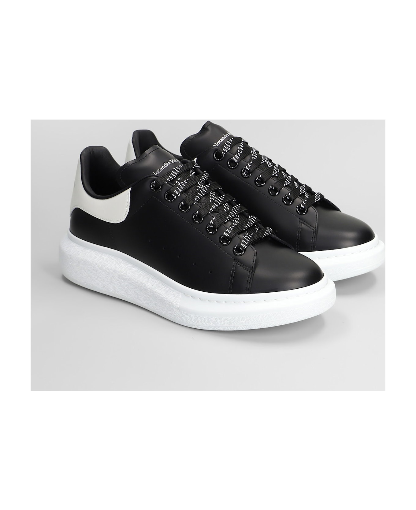 Alexander McQueen Oversize Sneak Sneakers In Black Leather - black