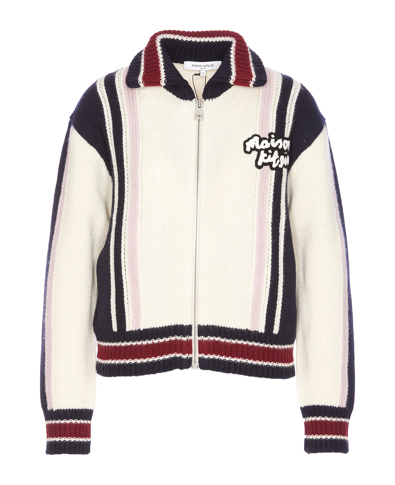 Maison Kitsuné Knitted Collage Blouson - MultiColour