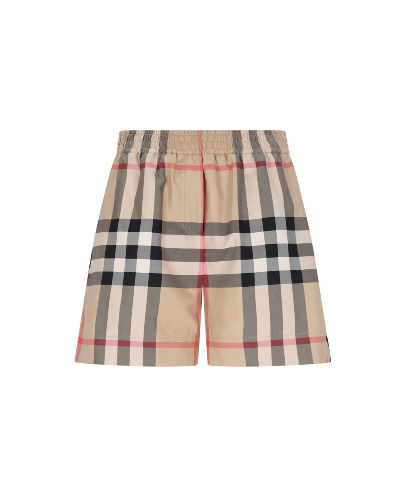 Burberry 'check' Shorts - Beige