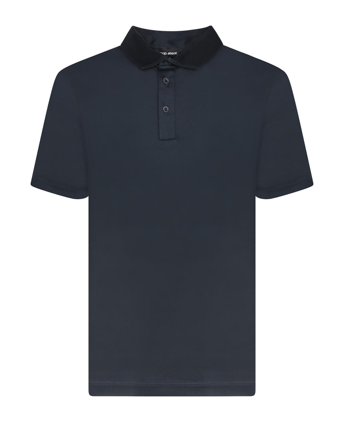 Giorgio Armani Blue Cotton Polo Shirt | italist