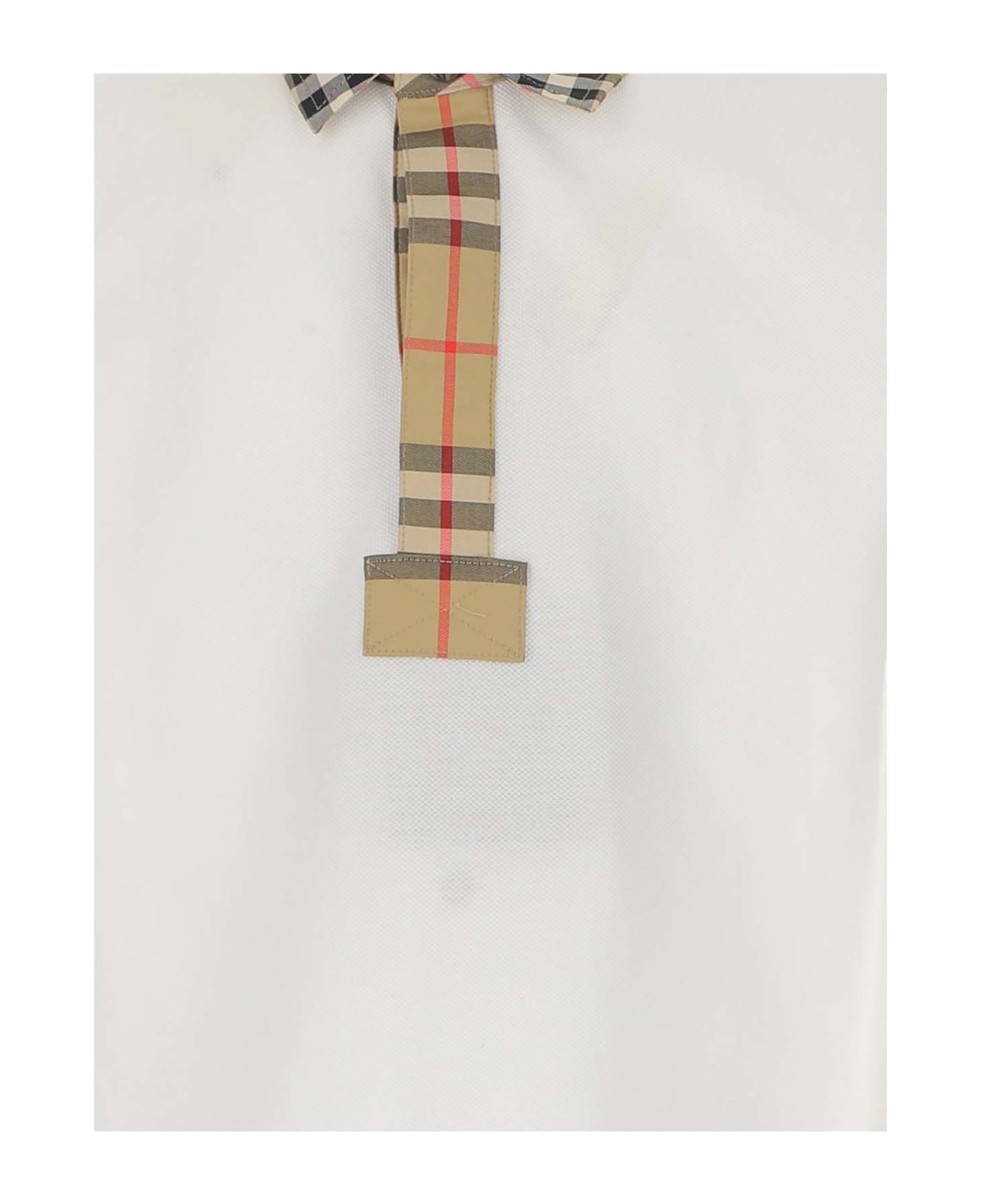 Burberry Cotton Piqué Polo Shirt - White Tシャツ＆ポロシャツ