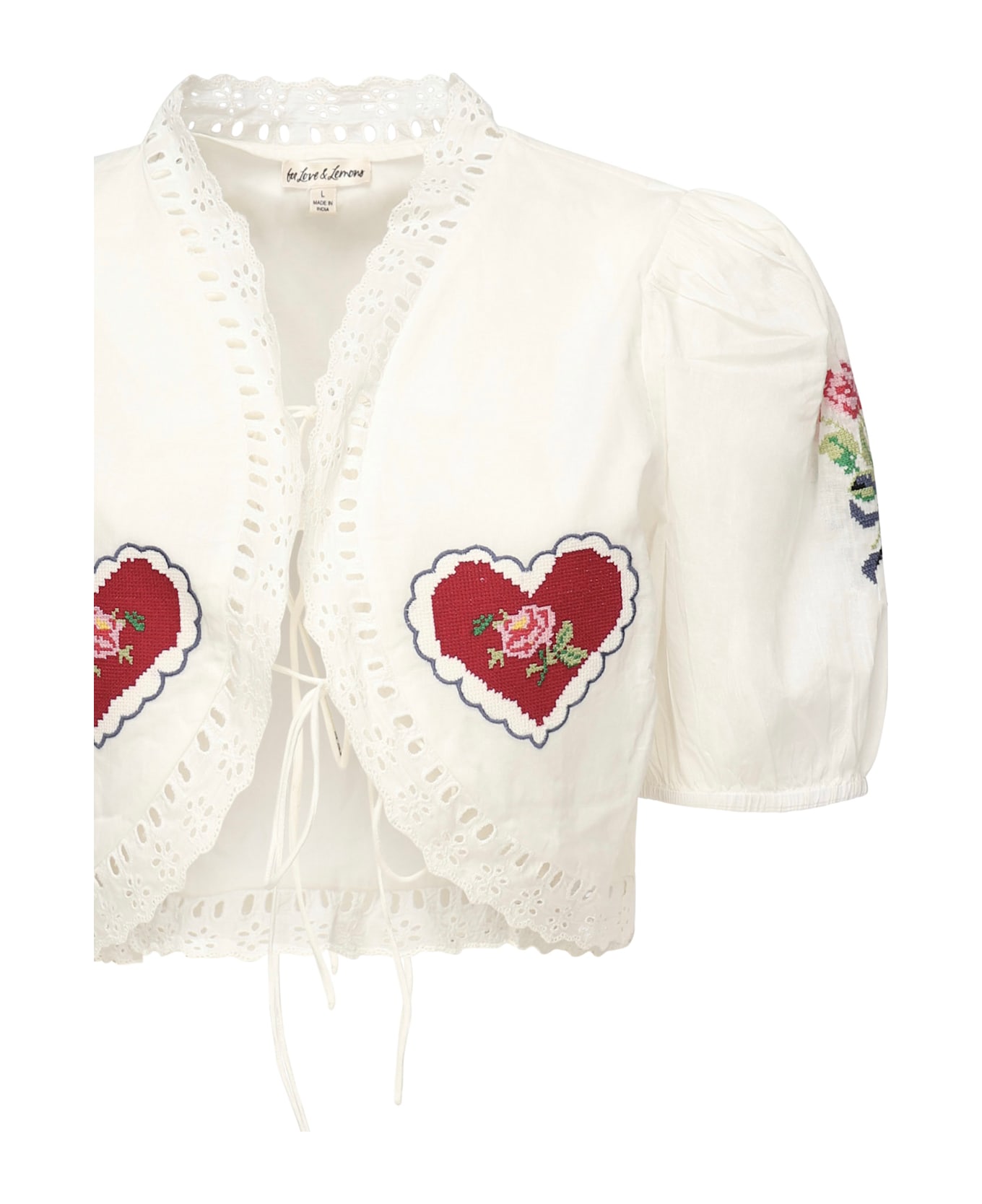 For Love 
Lemons Mi Amore Top - White