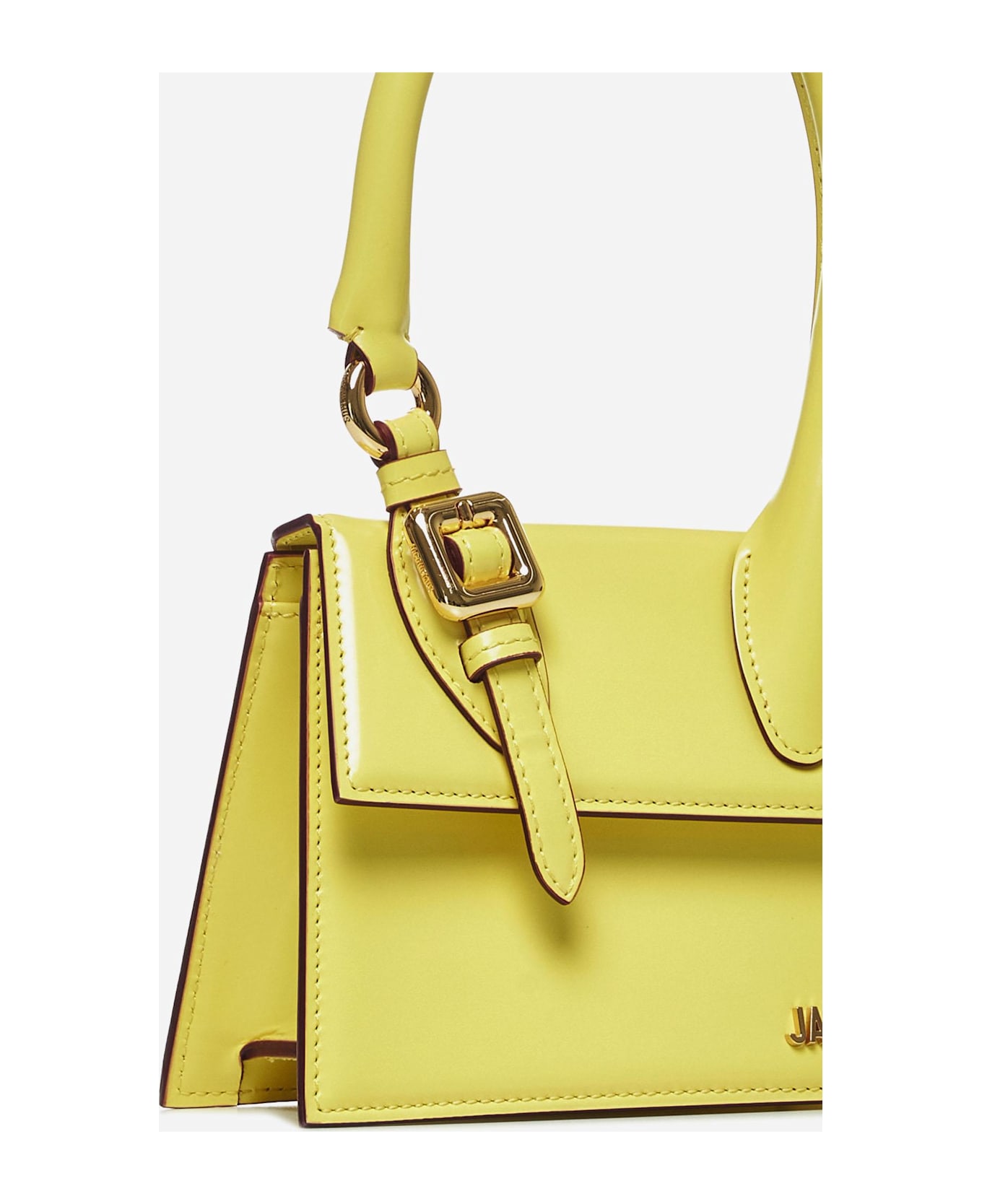 Jacquemus Le Chiquito Moyen Boucle Leather Belt - Yellow