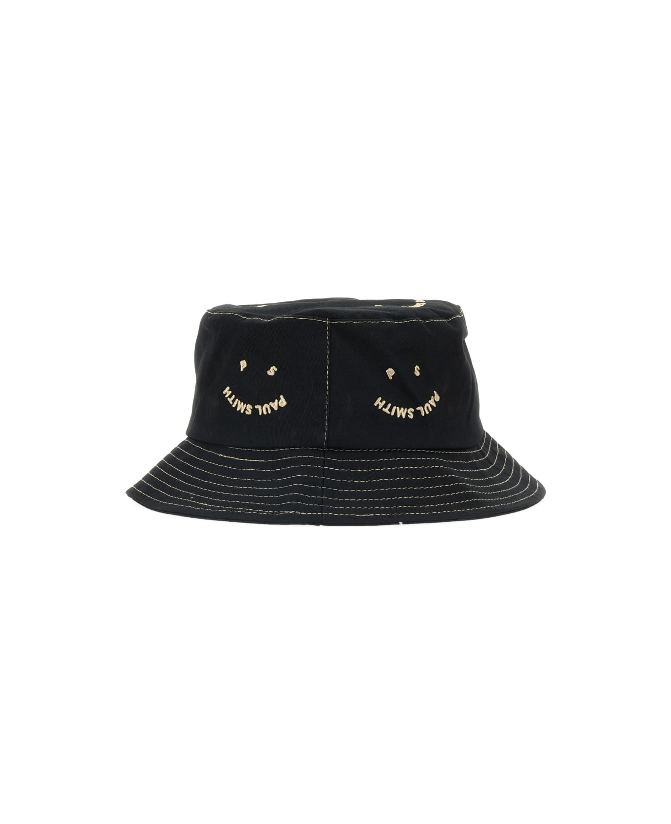 PS by Paul Smith Happy Bucket Hat - BLACK