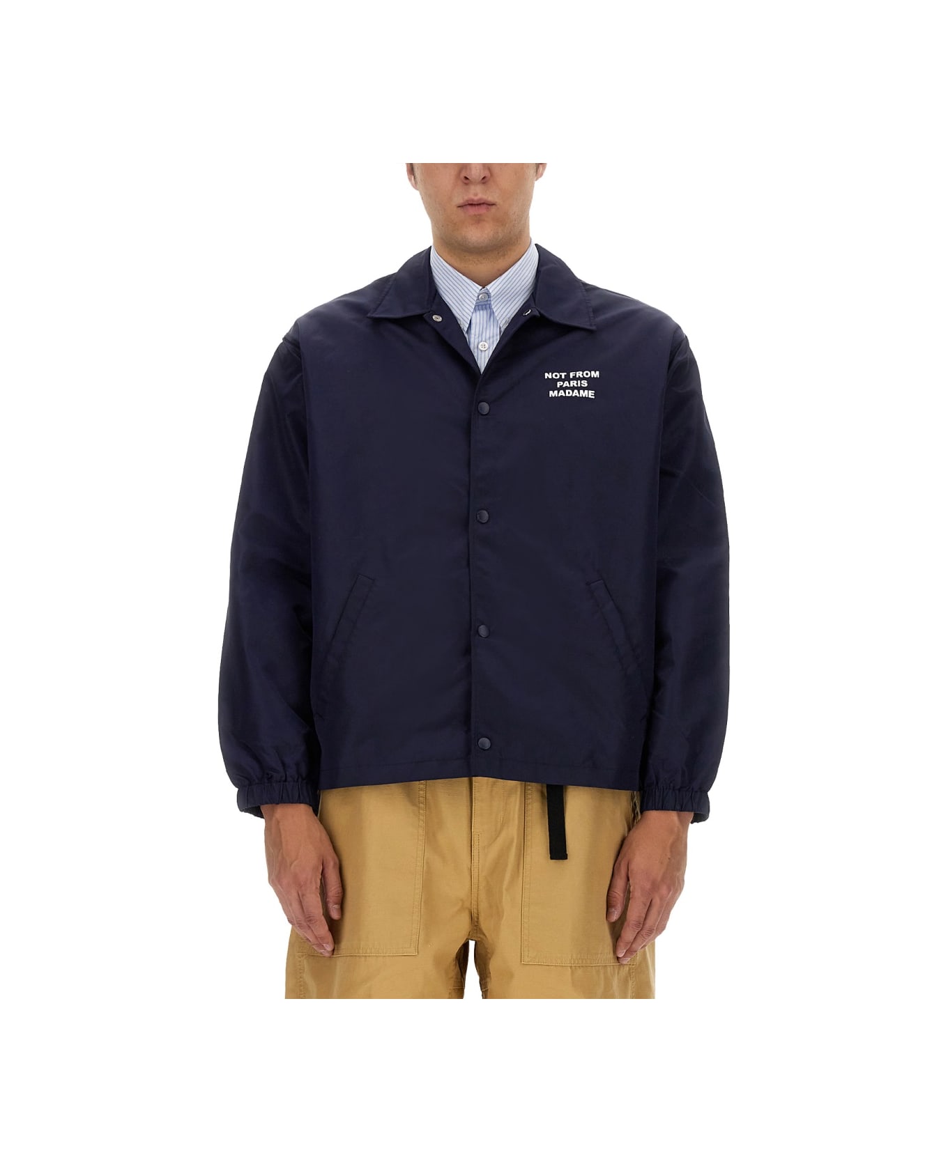 Drôle de Monsieur "slogan" Jacket - BLUE