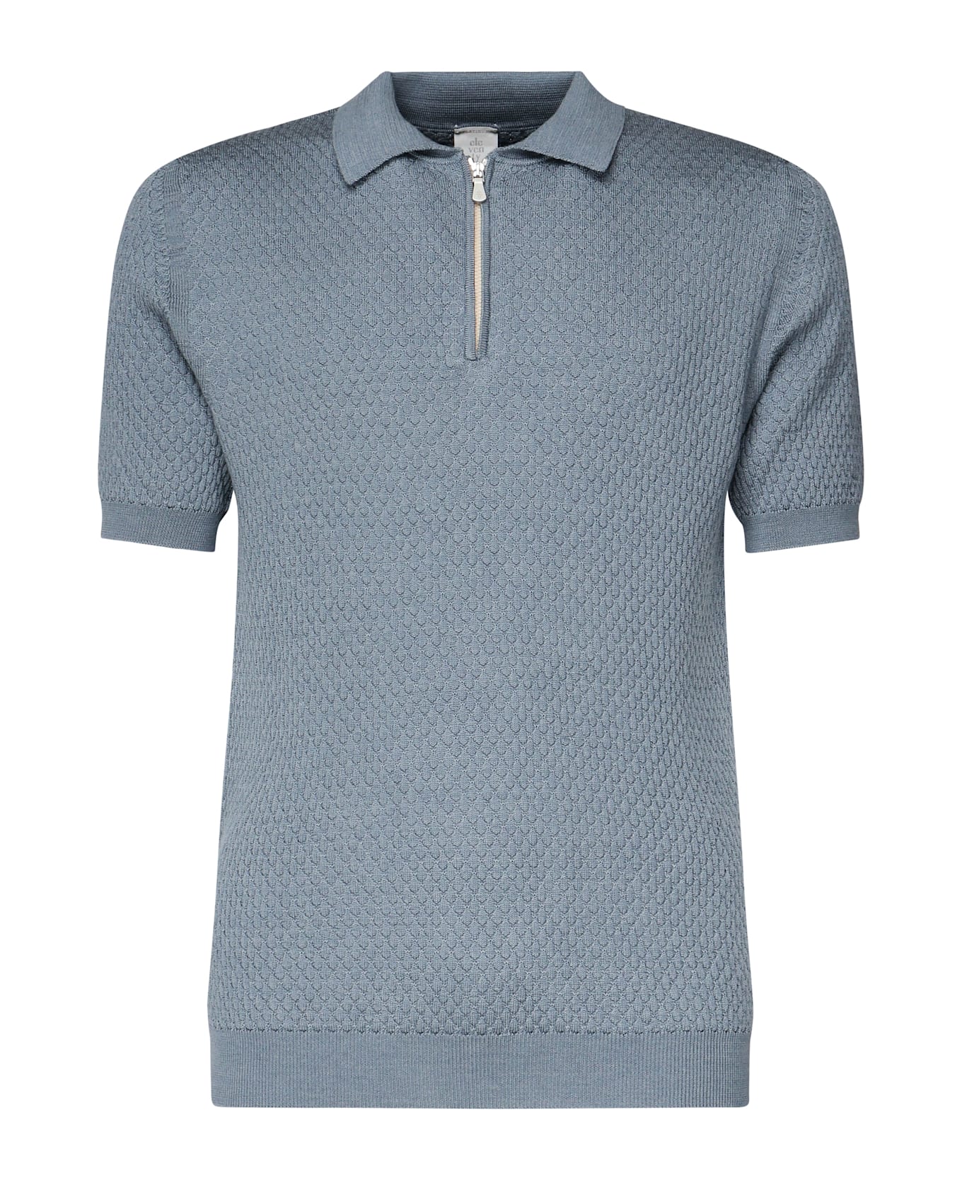 Eleventy Wool Polo Shirt - Blue