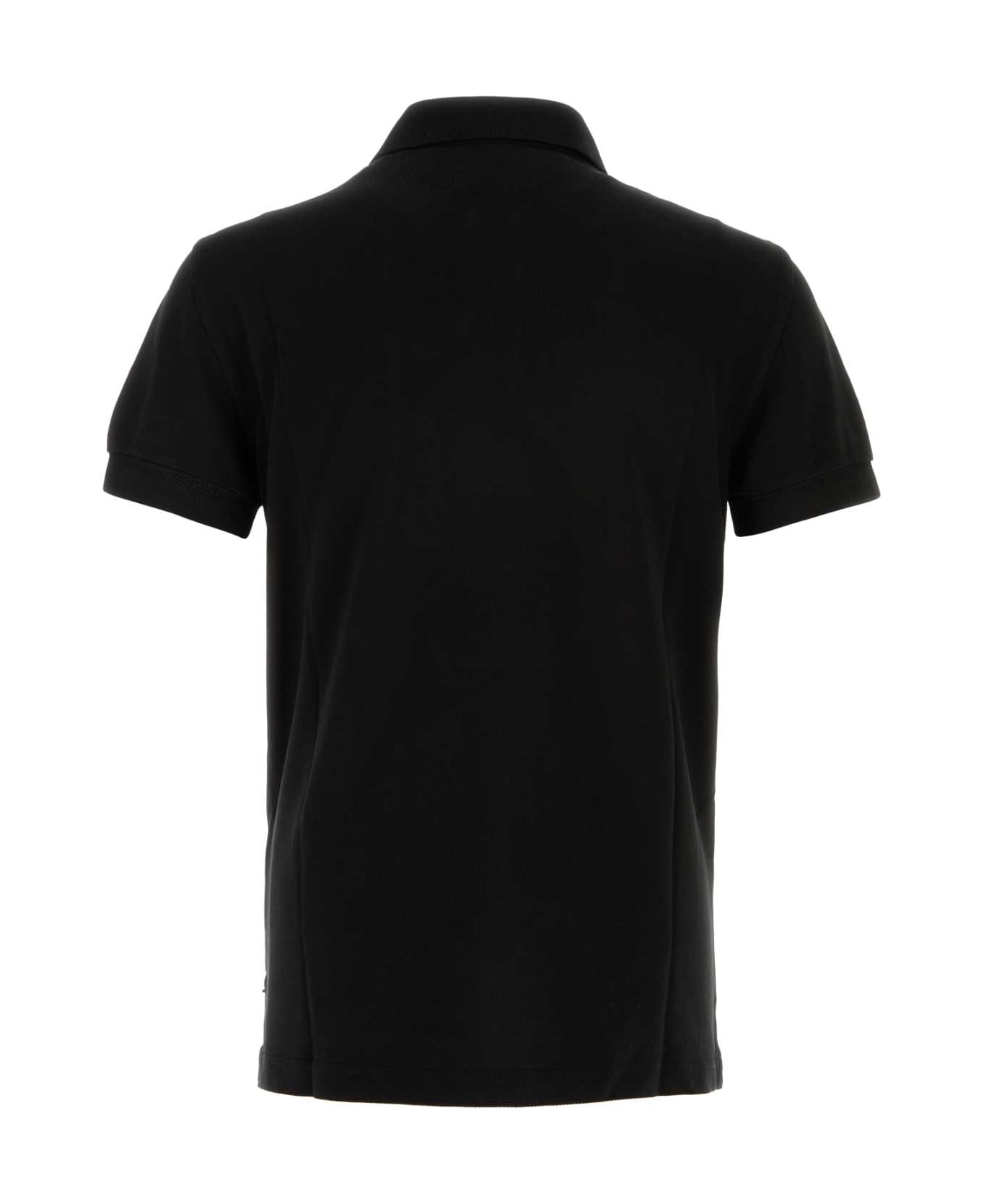 Tom Ford Black Piquet Polo Shirt - BLACK