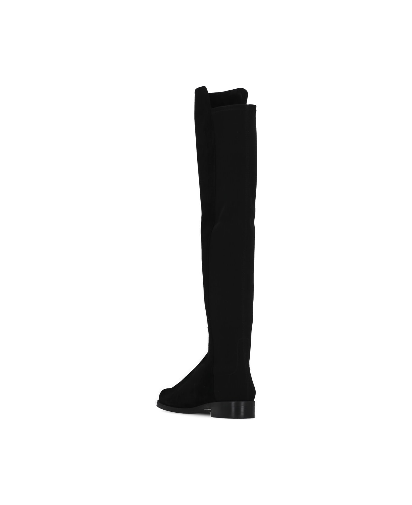 Stuart Weitzman Suede Leather Boots - Black