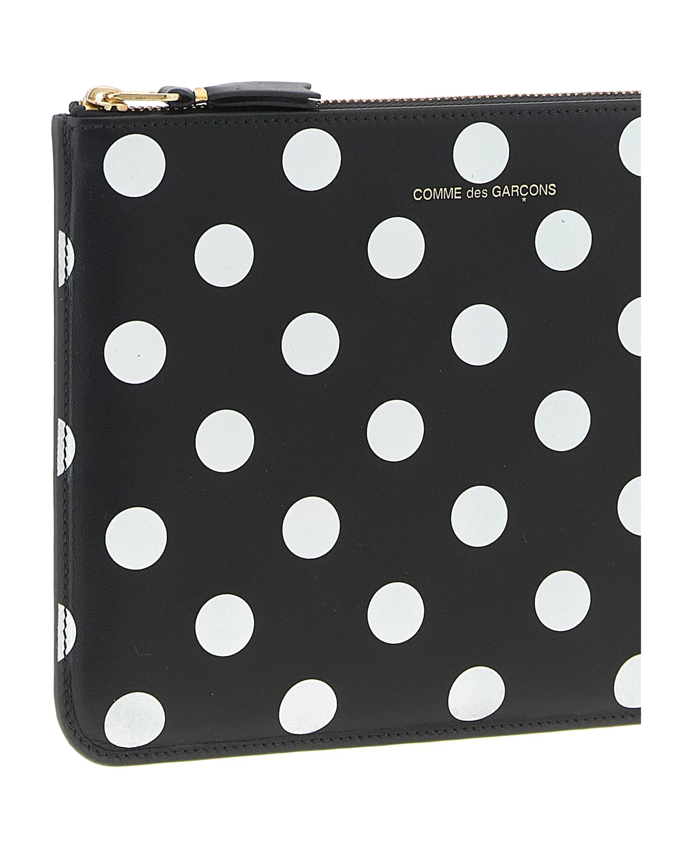 Comme des Garçons Wallet 
polka Dots Printed
 Wallet - White/Black