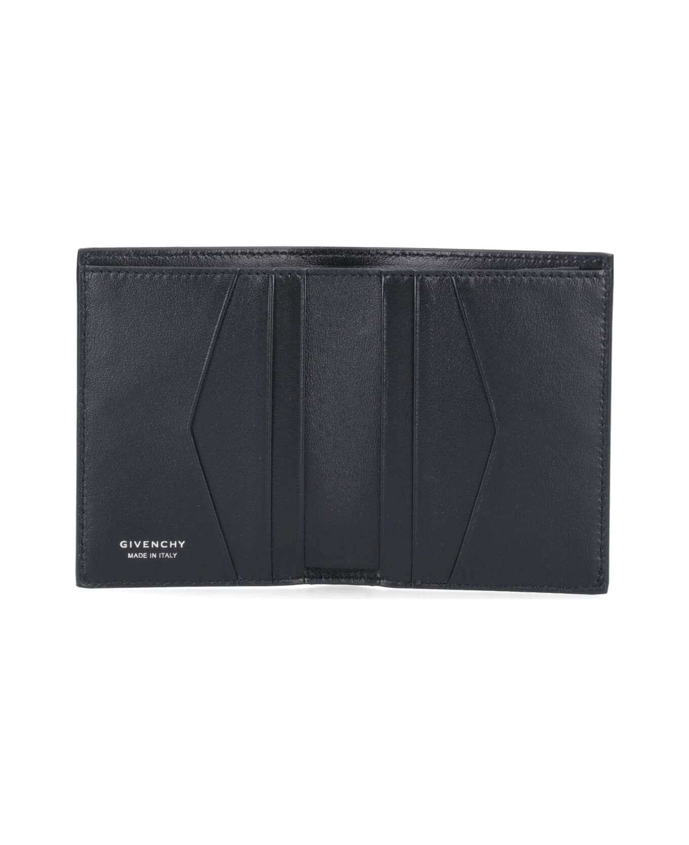 Givenchy 'micro 4g' Bi-fold Card Holder - BLACK