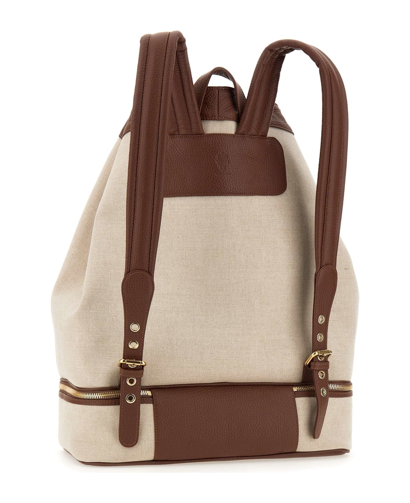 Eleventy Backpack - BEIGE/brown