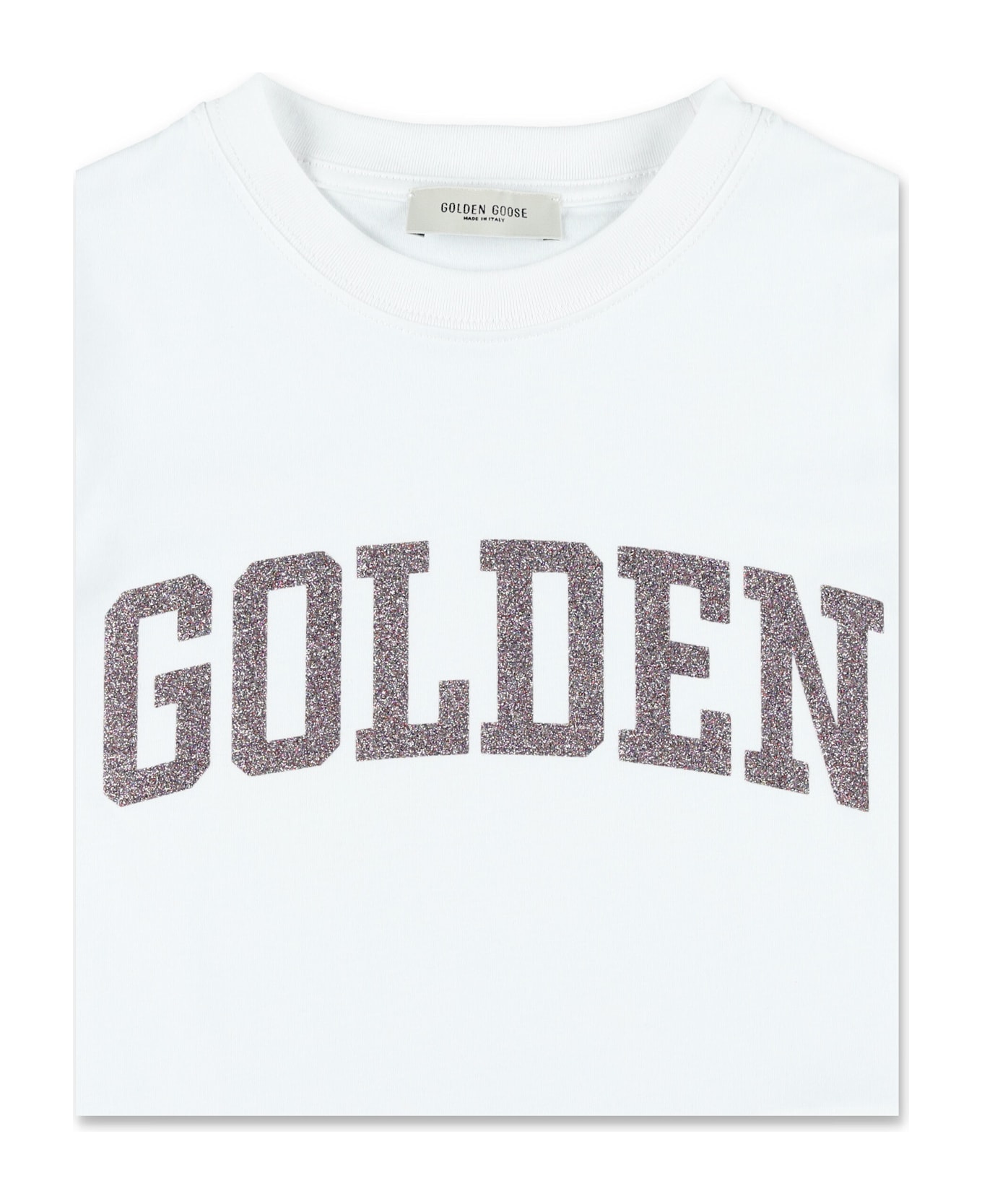 Golden Goose Kid - Edna T-shirt - WHITE/ROSE