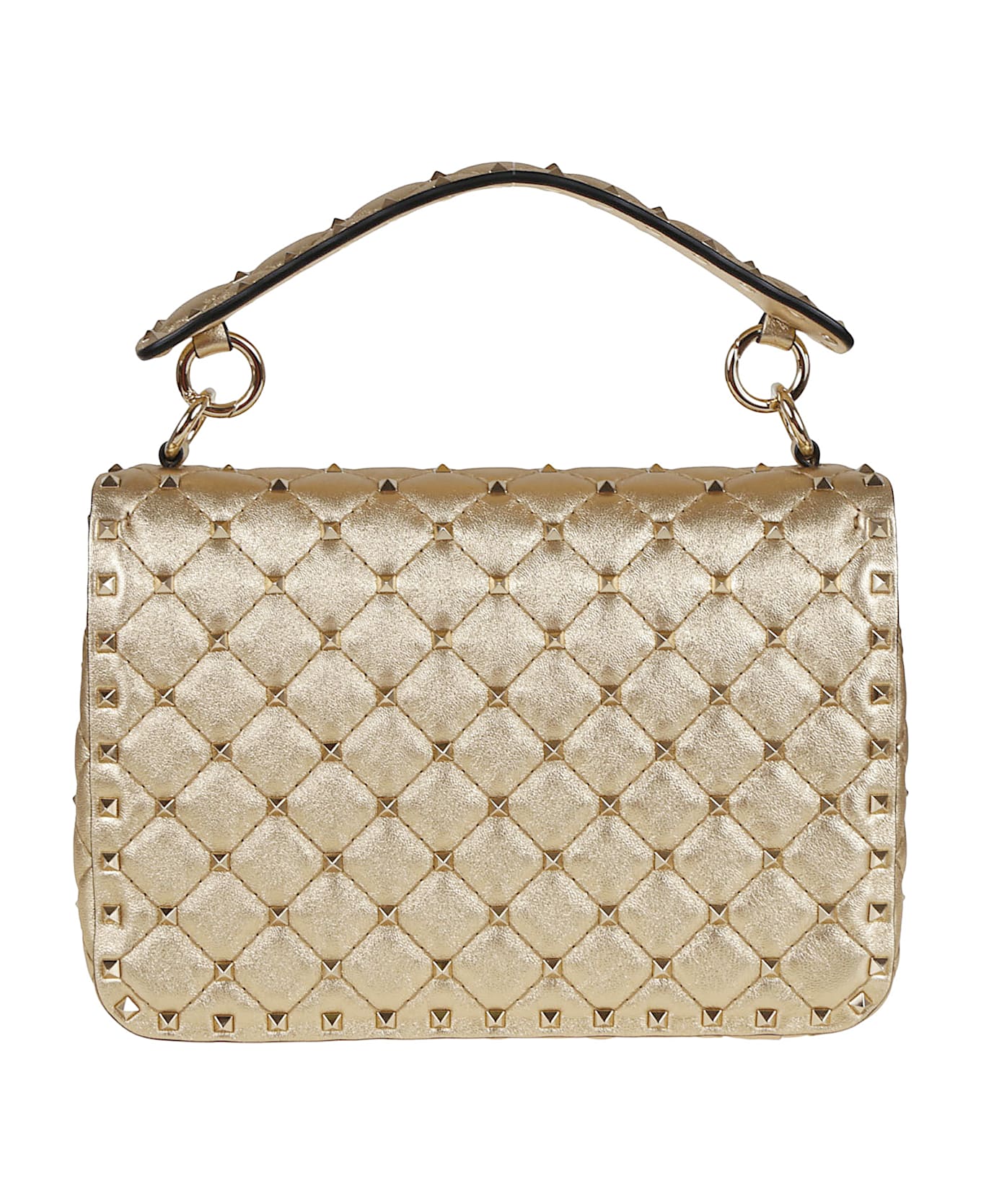 Valentino Garavani Medium Shoulder Bag Rockstud Spike - Beige