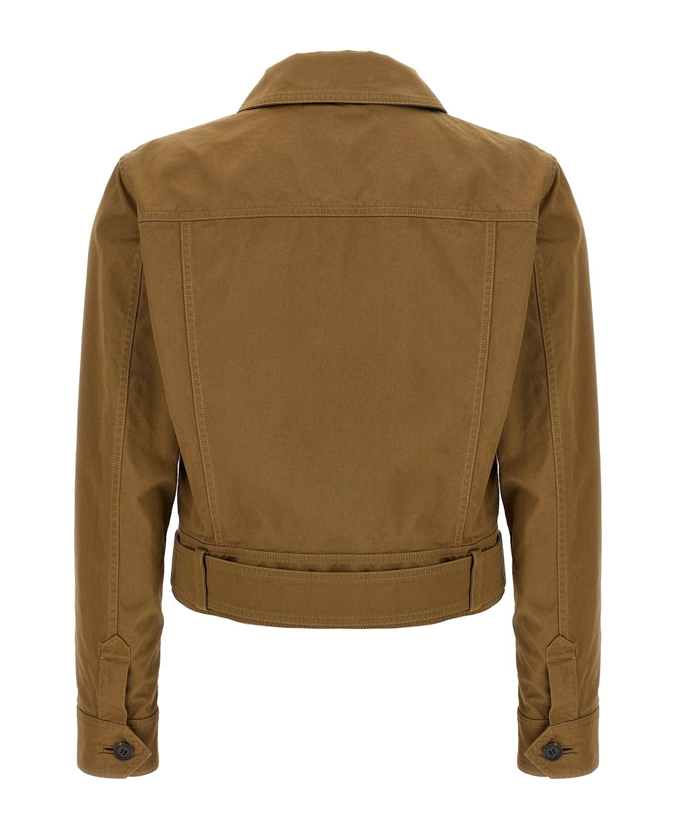 Saint Laurent Canvas Jacket - Brown