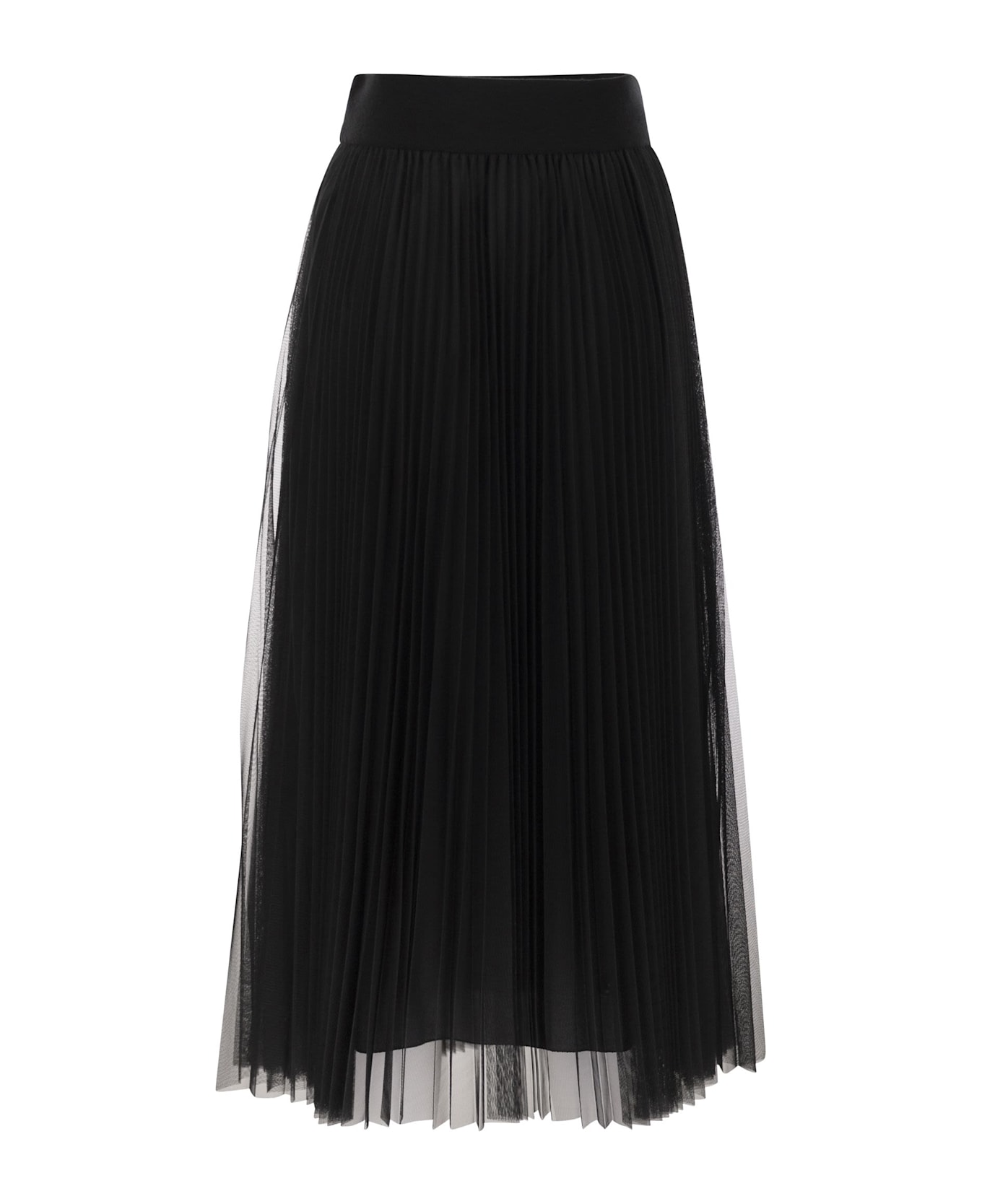Fabiana Filippi Wide Tulle Skirt - Black