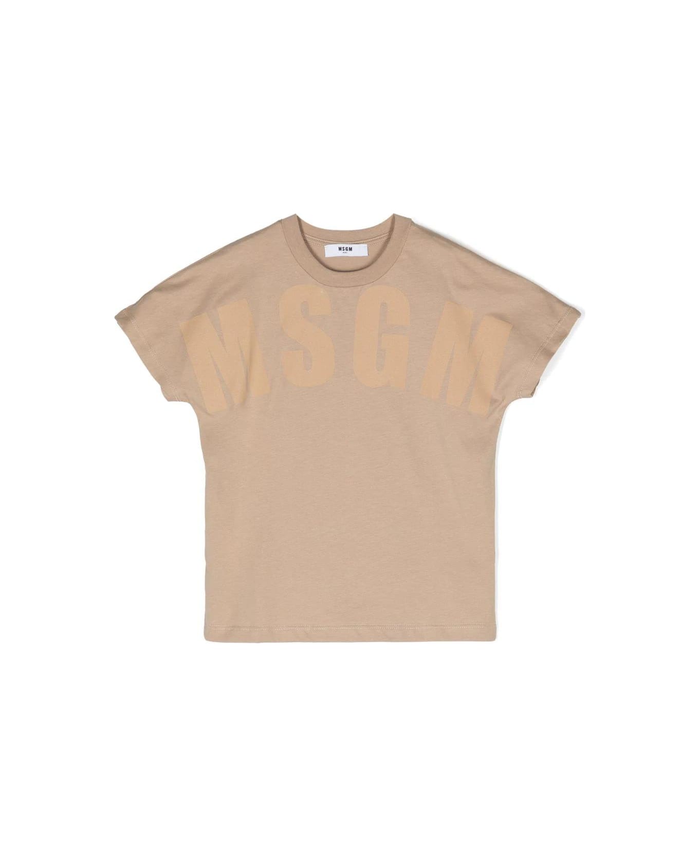 MSGM T-shirt Nera In Jersey Di Cotone Bambino - Nero Tシャツ＆ポロシャツ