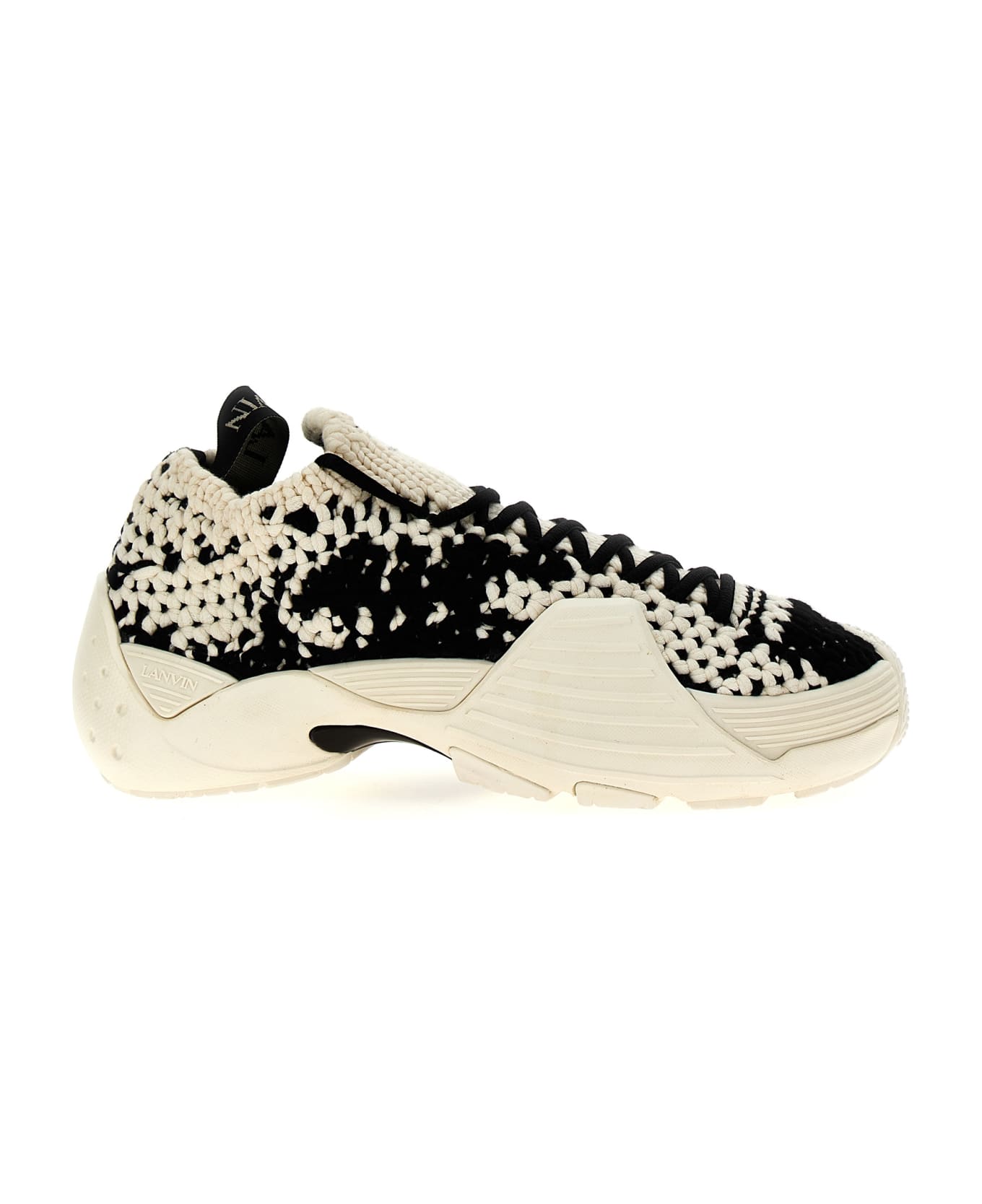 Lanvin 'cotton Flash-knit' Sneakers - Ivory スニーカー