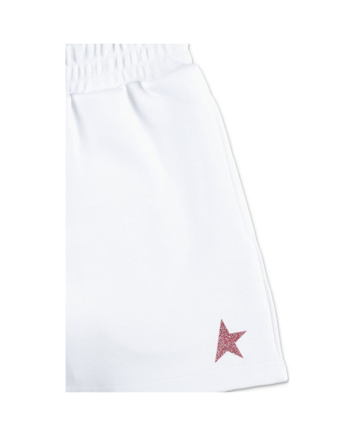 Golden Goose Shorts Con Logo - White ボトムス
