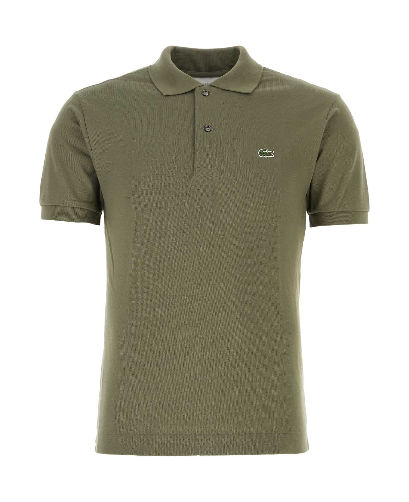 Lacoste Army Green Piquet Polo Shirt - 316 ポロシャツ