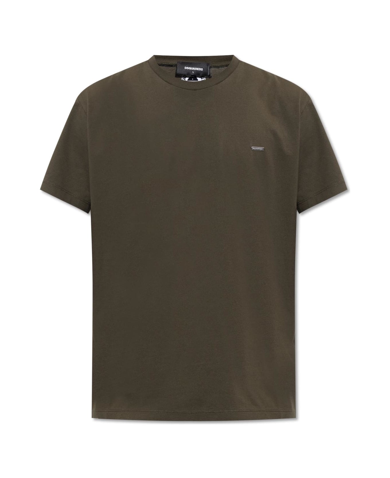 Dsquared2 Cotton T-shirt - Military Green シャツ