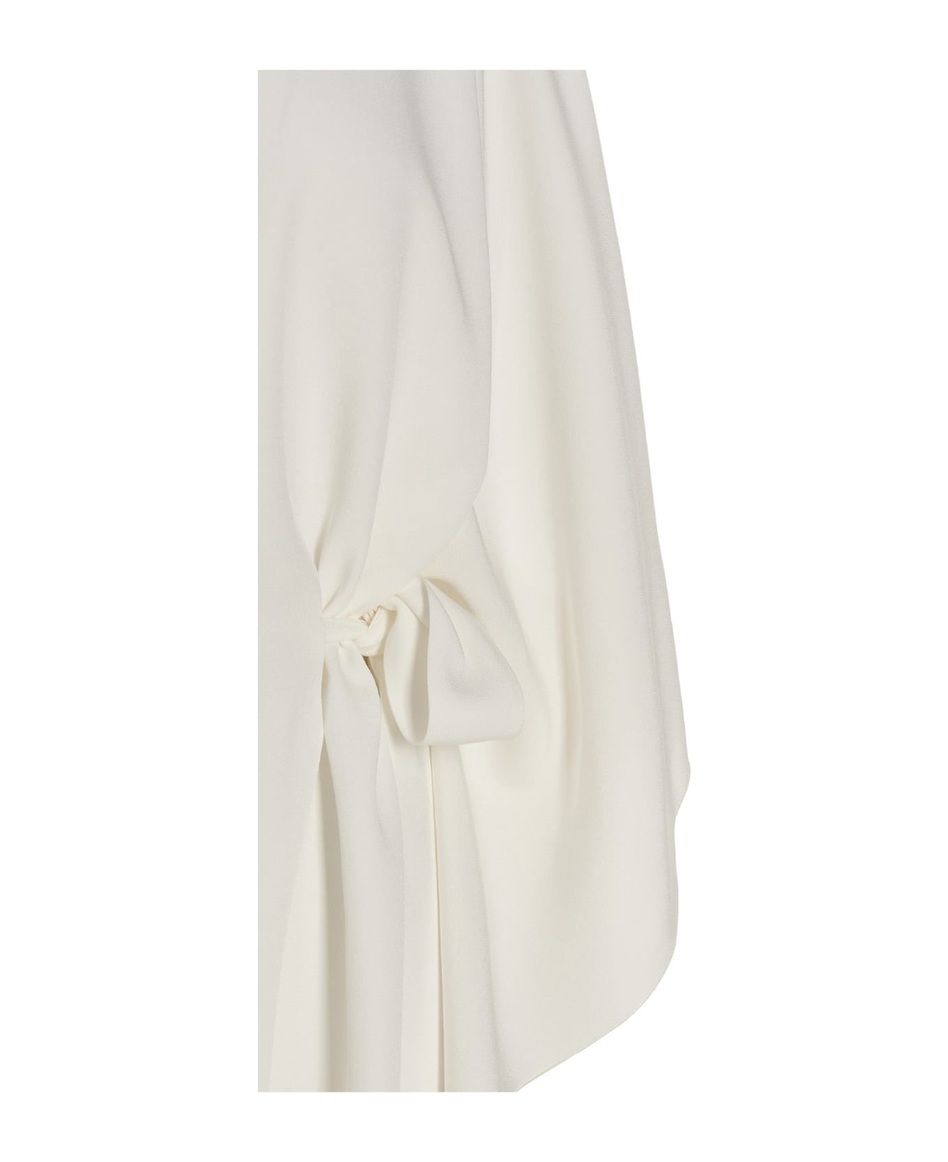 Alberta Ferretti Draped Dress - White ワンピース＆ドレス