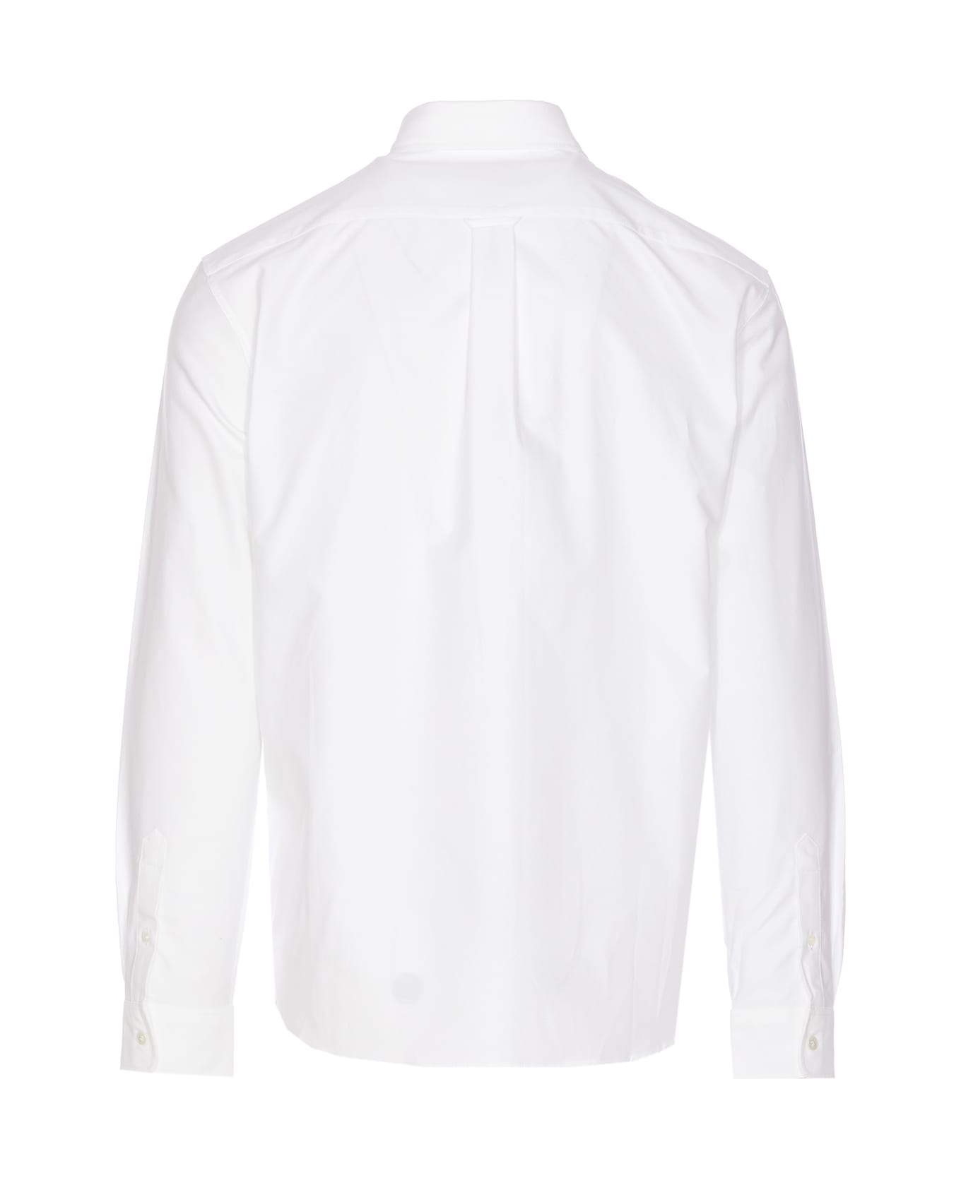 Maison Kitsuné Mini Fox Head Patch Shirt - white