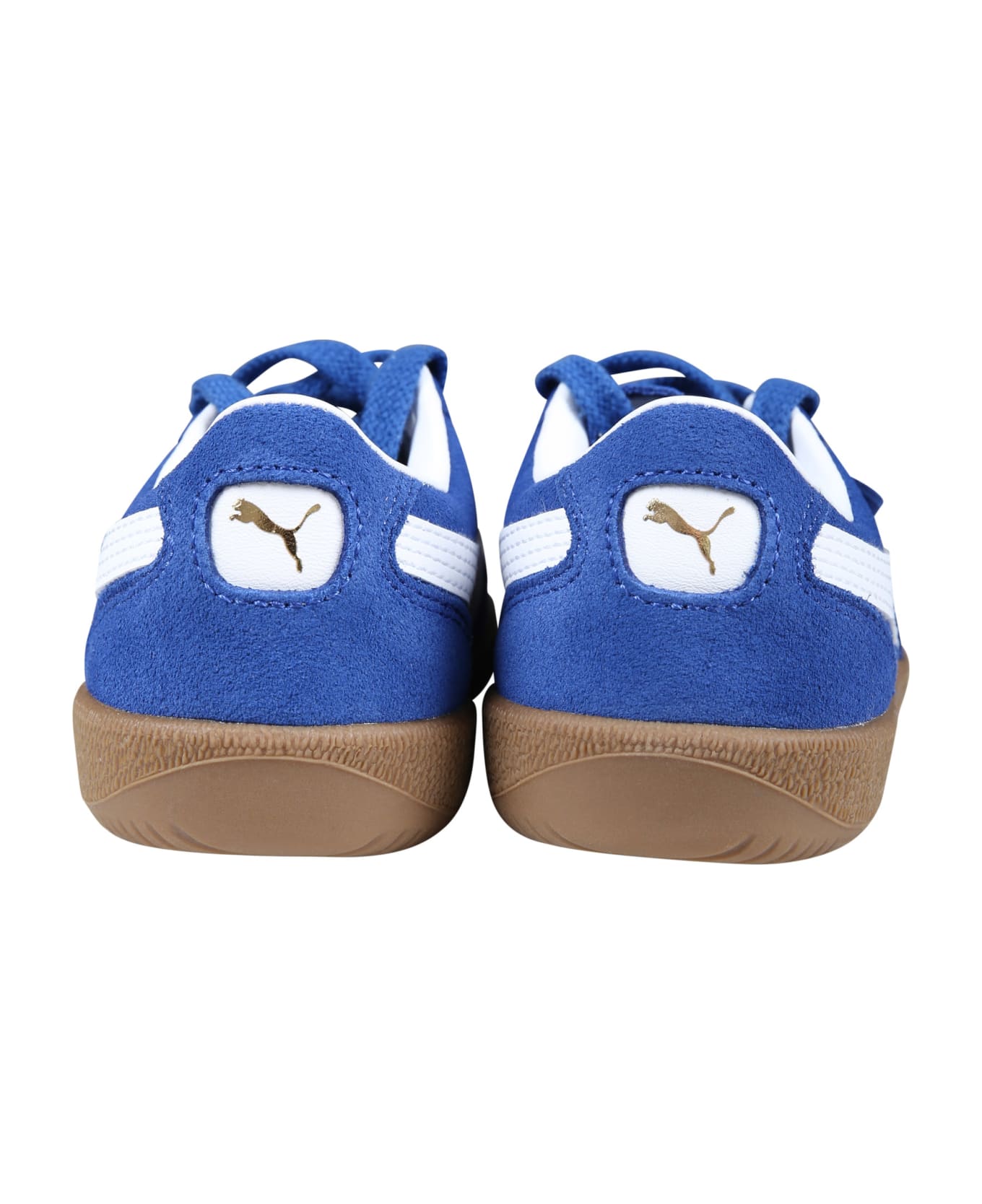 Puma Palermo Ps Light Blue Low Sneakers For Kids - Light Blue