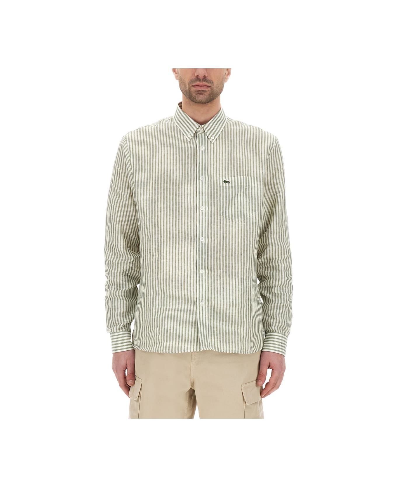 Lacoste Shirt With Logo - BLUE