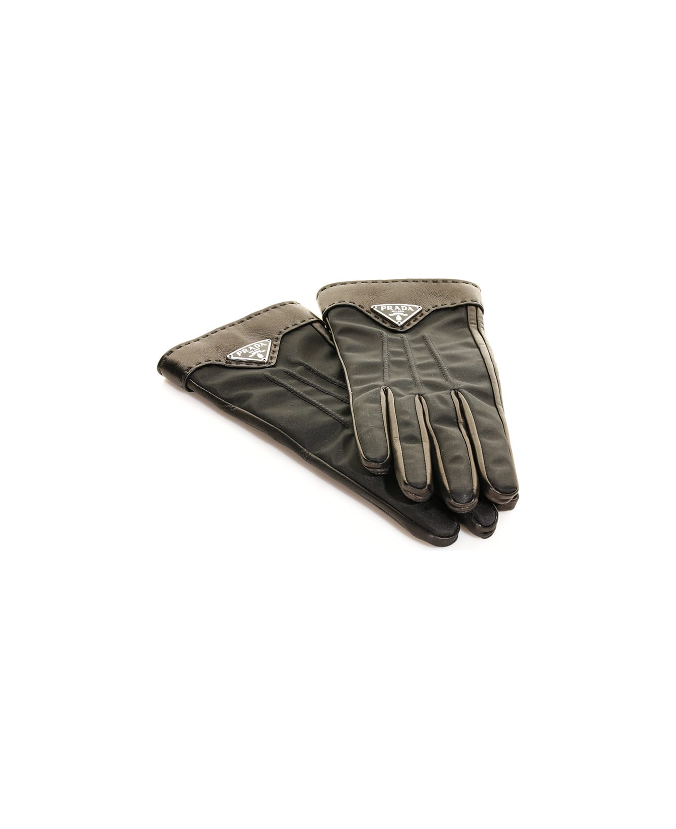 Prada Gloves With Logo - NERO