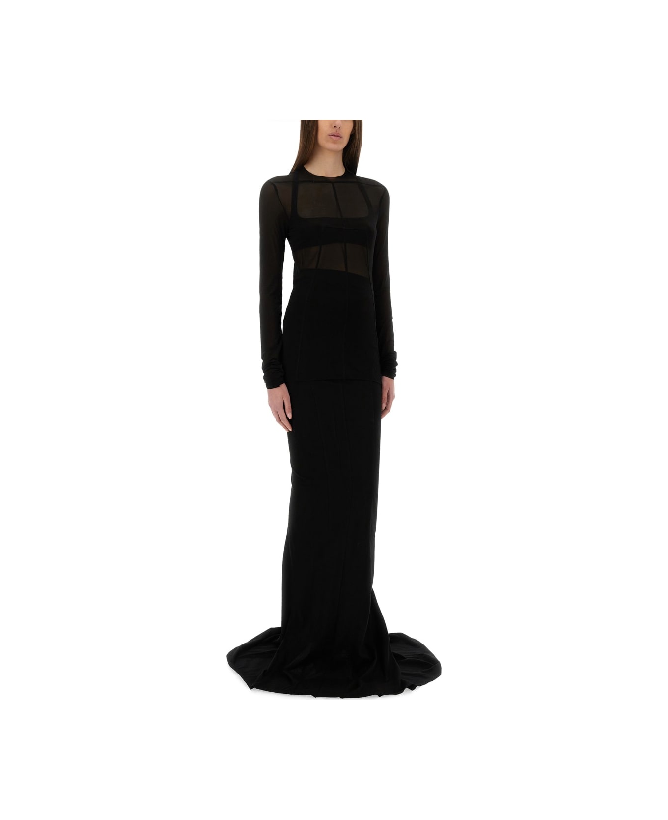 Rick Owens Maxi Skirt 
lido
 - BLACK