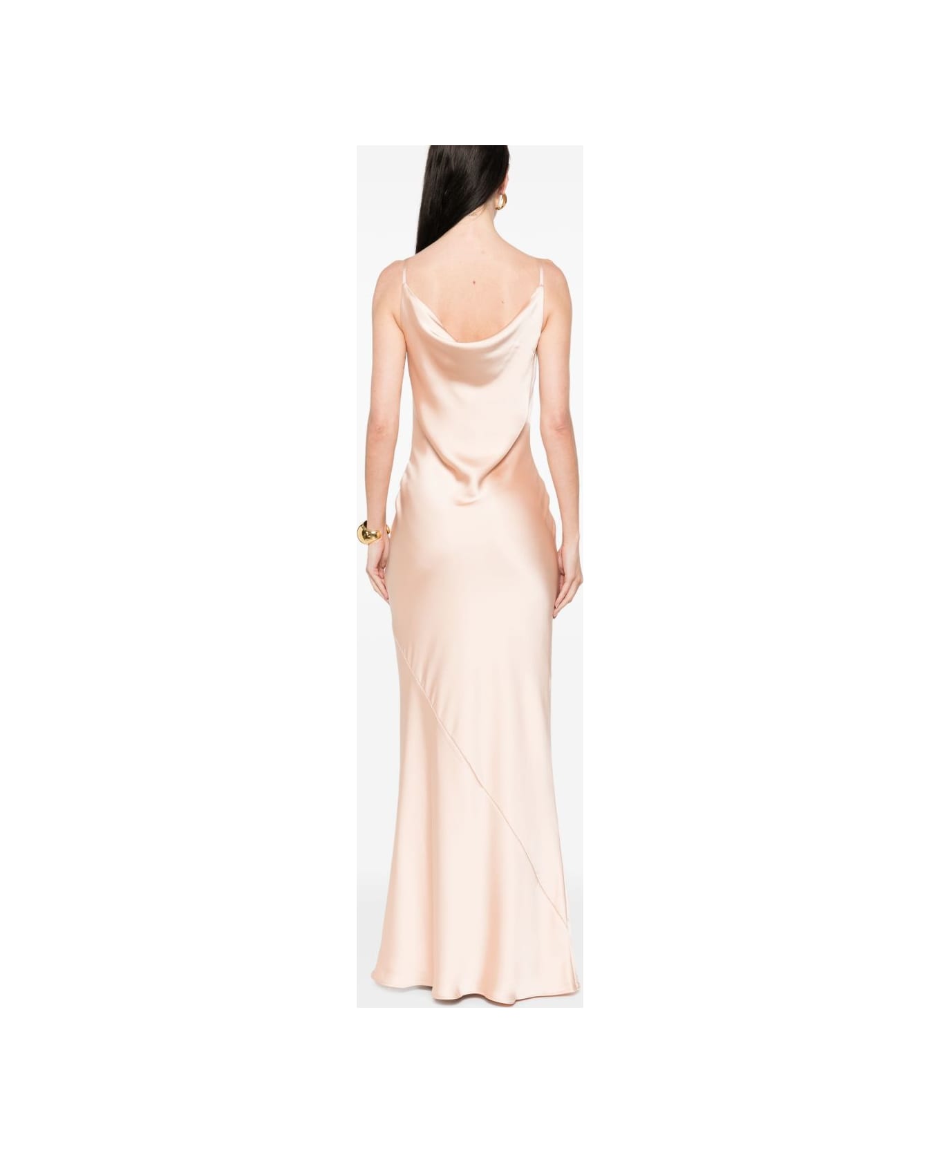 Norma Kamali Maria Slip Gown Dress - Powder